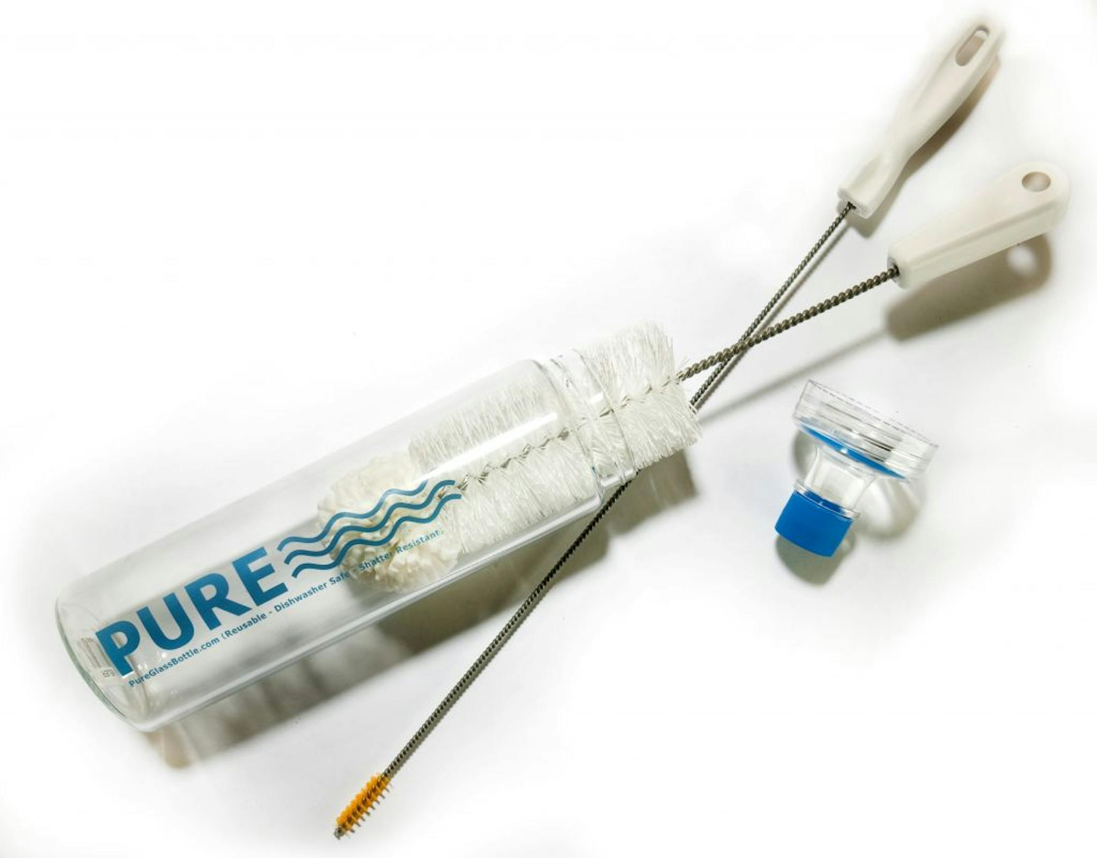 To sanitize your favorite portable water bottle you may need a brush or other utensil to actually clean the places in the corners, particularly in the bottom and around the tops and the insides of the lids.