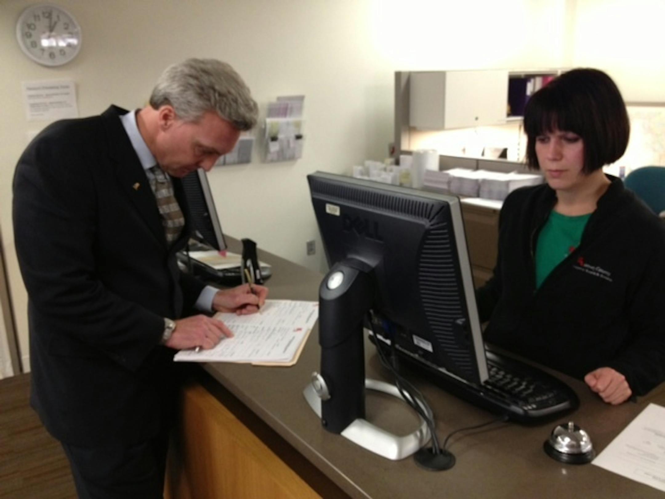 Businessman Tim Holden files his candidacy to run against St. Paul Mayor Chris Coleman.