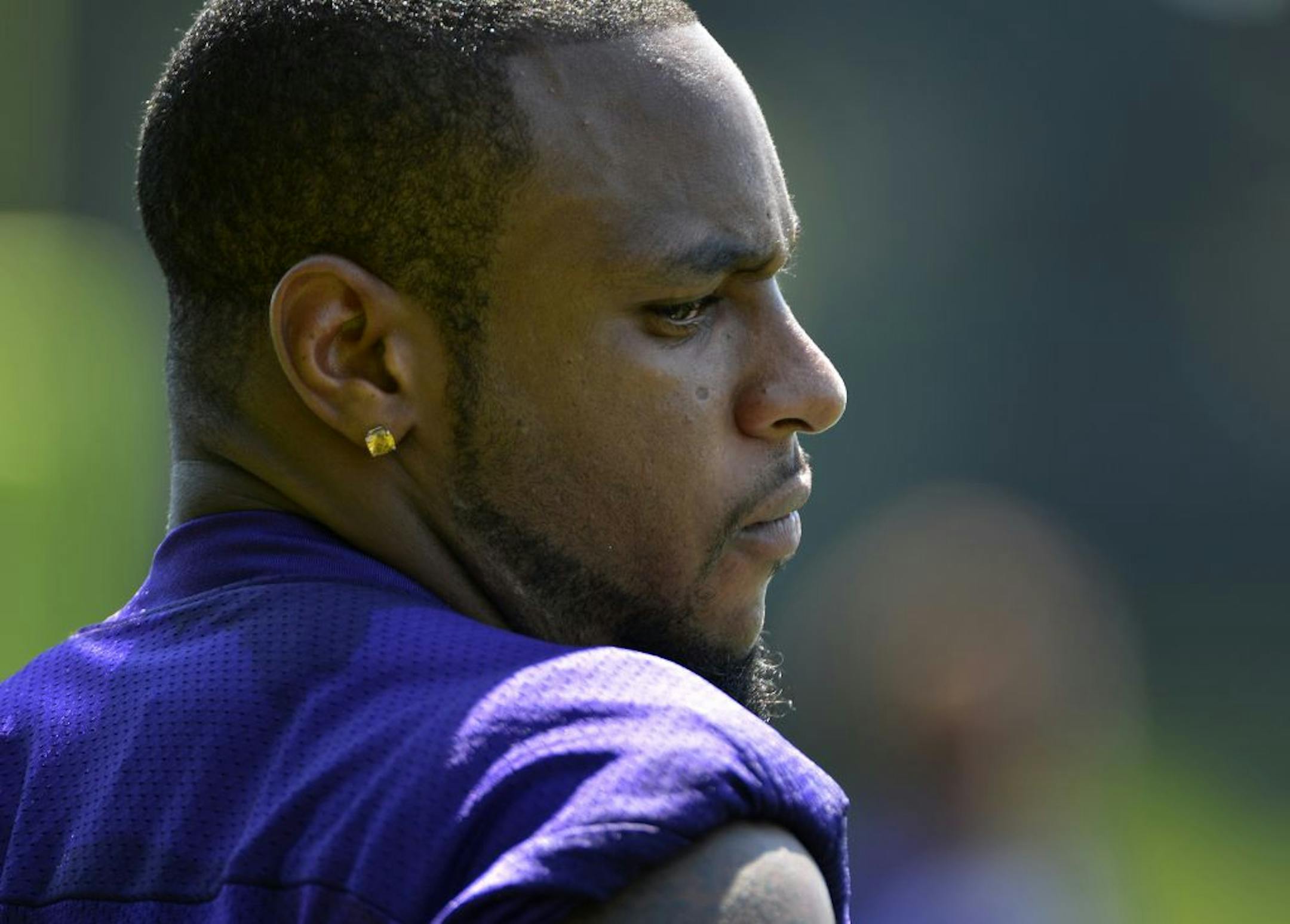 All players were present and accounted for at Vikings minicamp this morning, but there was at least one unhappy camper. Percy Harvin, the Vikings Pro Bowl receiver and kick returner, made it pretty clear that he is unhappy with his contract. Without directly saying so, he said "issues" are involved and unless they are resolved he won't report to the team's training camp in Mankato in late July.