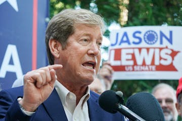 Former U.S. Rep. Jason Lewis, a Republican, announced at the Minnesota State Fair that he will challenge Democratic U.S. Sen. Tina Smith in the 2020 e