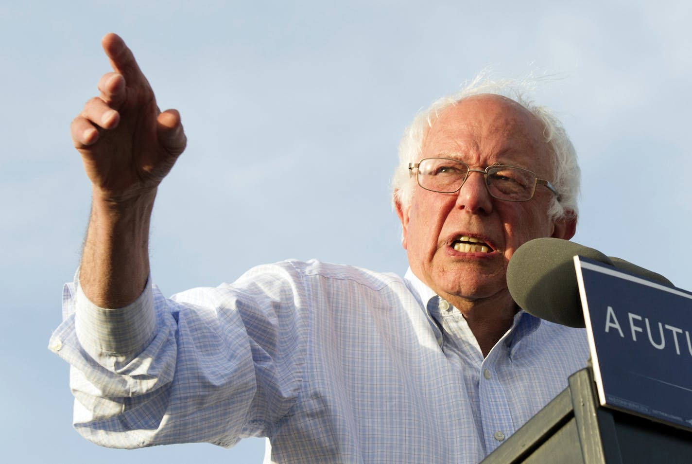 In this June 9, 2016 photo, Democratic presidential candidate Sen. Bernie Sanders, I-Vt., speaks at a rally in Washington. Sanders&#xed; &#xec;Medicare for all&#xee; plan seems even less likely now that he&#xed;s all but out of the race for the Democratic presidential nomination, but there&#xed;s a way that he and Hillary Clinton could still find common ground on government-sponsored health care. (AP Photo/Cliff Owen) ORG XMIT: MIN2016080113450748