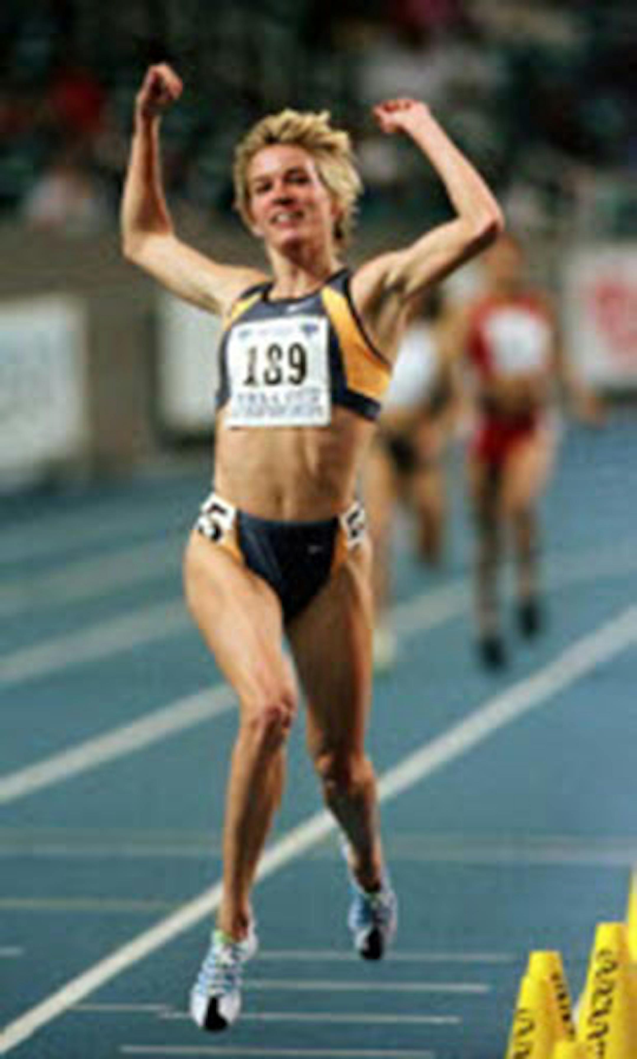 The Big Ten female athlete of the year award no longer is named for Olympic track star Suzy Favor Hamilton from Wisconsin, who later acknowledged working as a prostitute, Big Ten spokesman Scott Chipman said Tuesday.