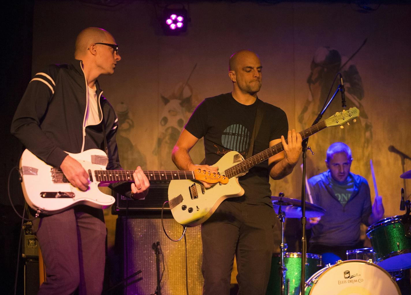 The Blind Shake performs during a performance for Soundcheck on Thursday, Feb. 19, 2015 at the Turf Club. From left are brothers Mike and Jim Blaha and drummer Dave Roper. ] (Aaron Lavinsky | StarTribune) The Blind Shake performs during a Soundcheck performance on Thursday, Feb. 19, 2015 at The Turf Club.