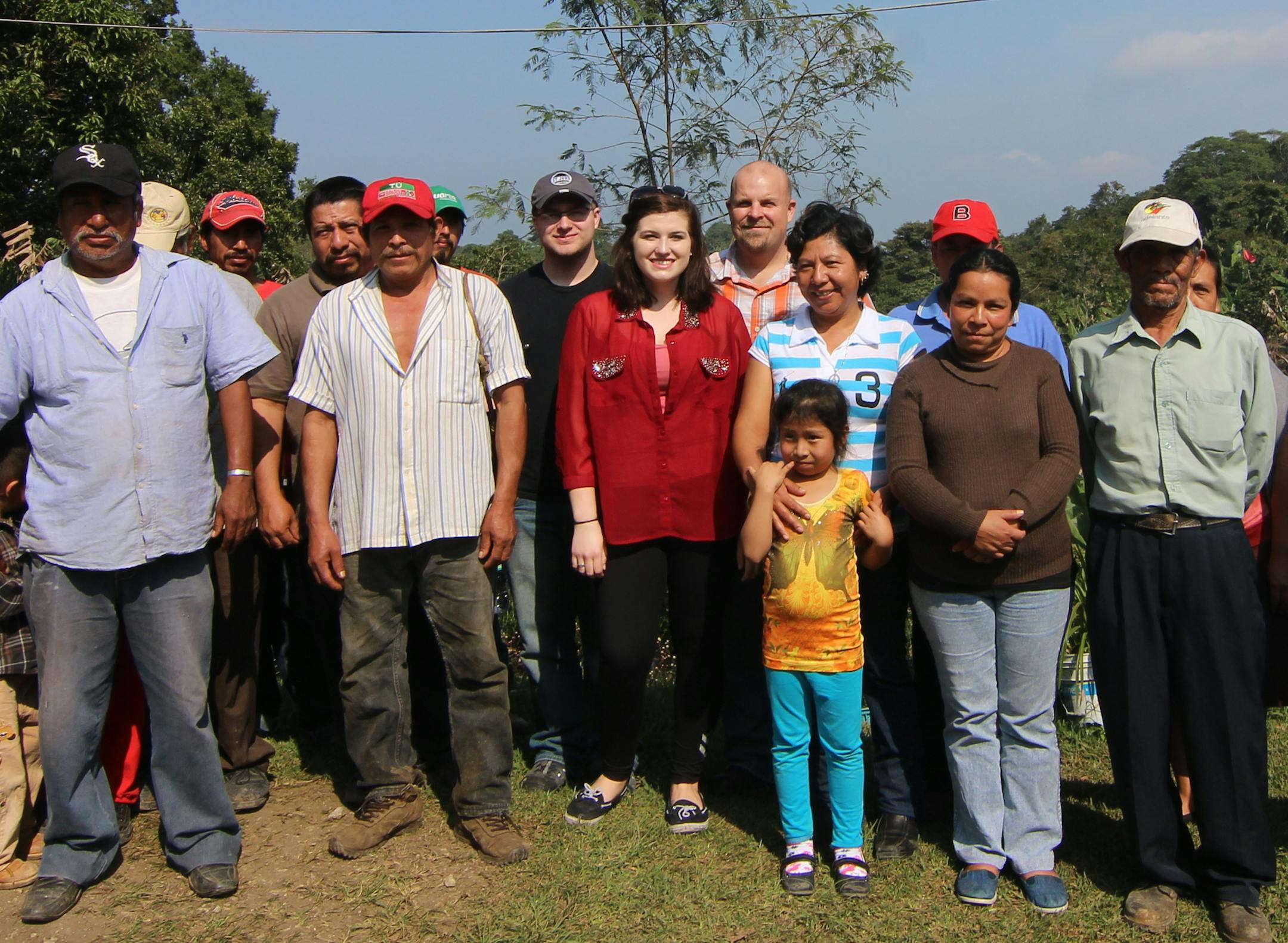 Veteran Dunn Bros franchisee/store owner Josh Dexter (center right) and his children, Tyler, 20; and Zoey, 18; who also work in the business, visited coffee growers in the state of Veracruz, Mexico, in January.