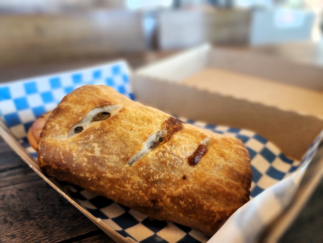 The sausage roll at Bub’s Aussie Pies