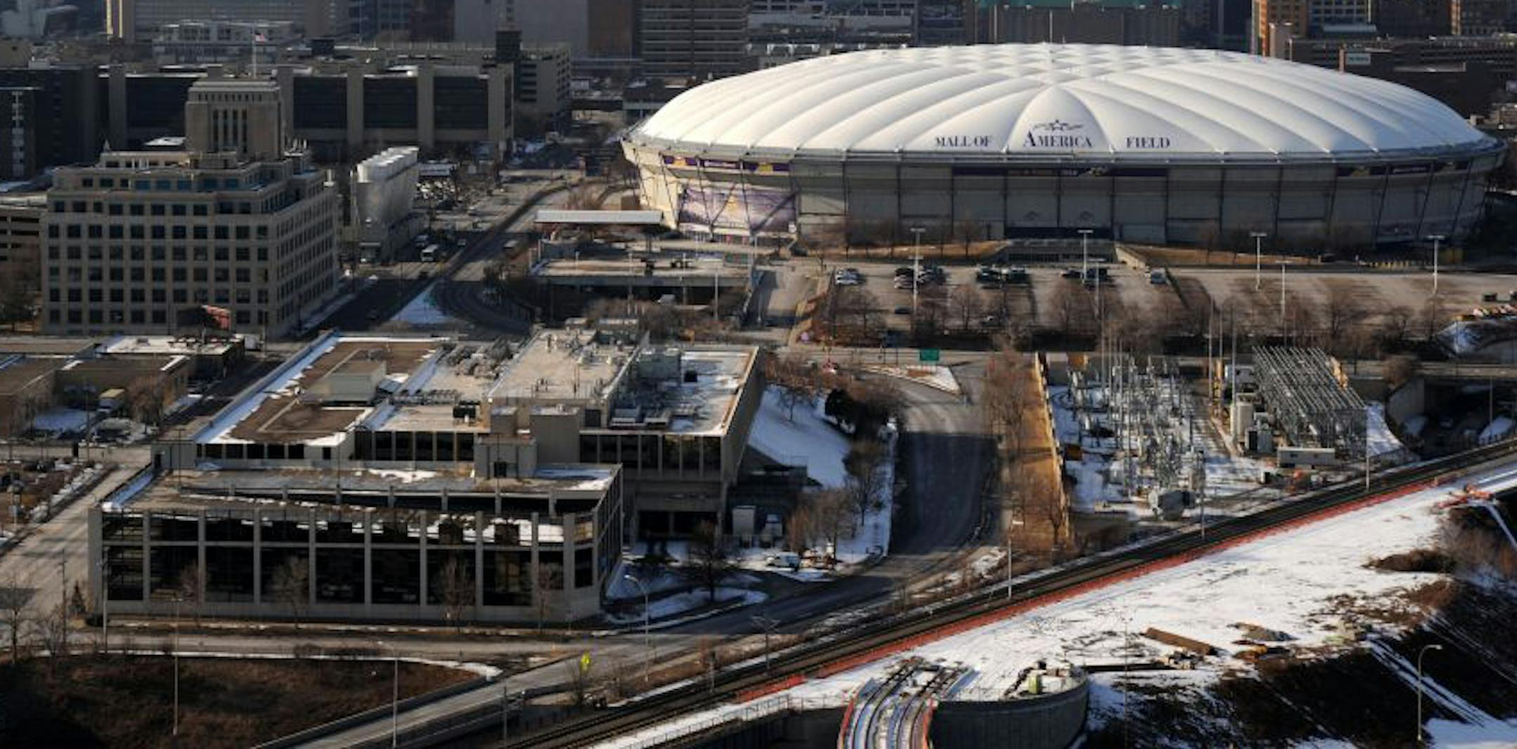 Proposed Vikings stadium site