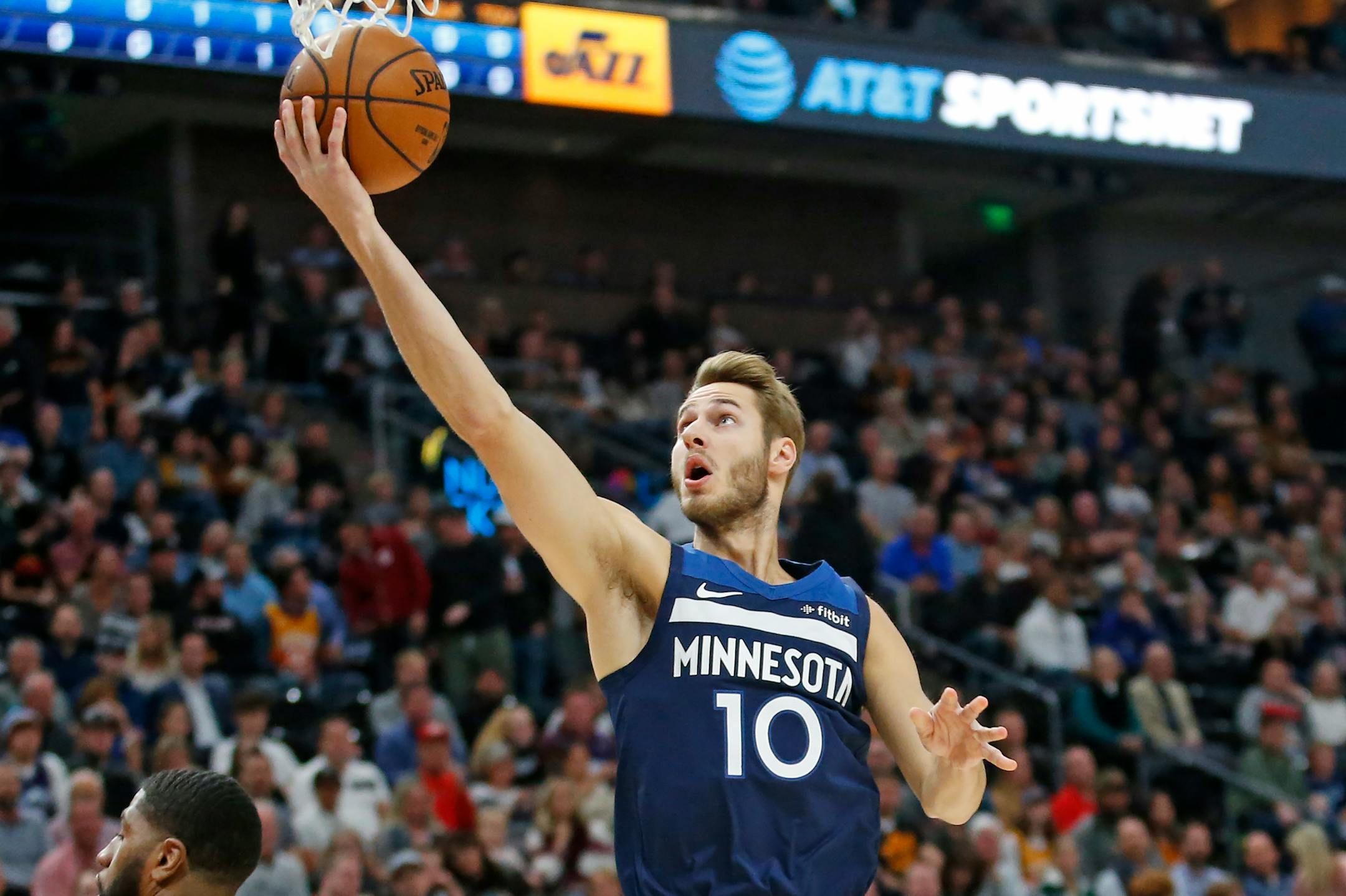 Wolves forward Jake Layman