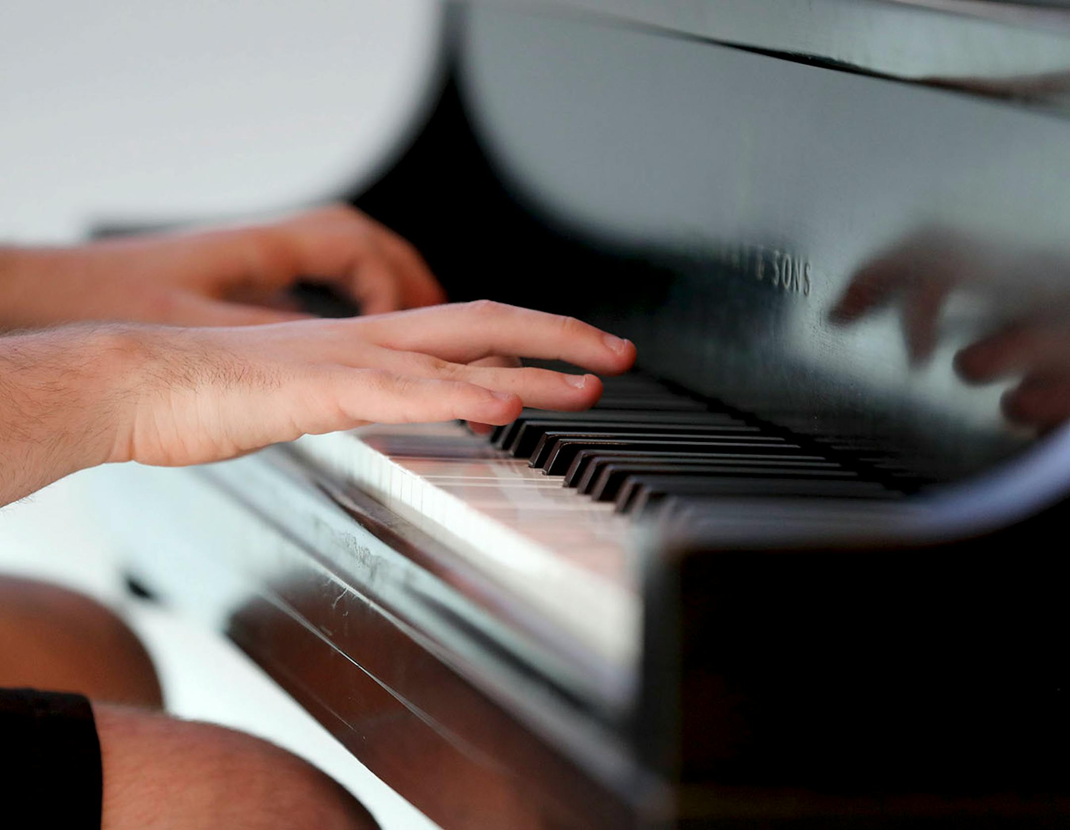 Alex Hagen played piano during a lesson at MacPhail Center for Music Tuesday, May 15, 2018, in Minneapolis, MN.