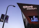 Preparation for the Super Bowl is underway at U.S. Bank Stadium with all Viking logos already erased from the field and signage is in the building and