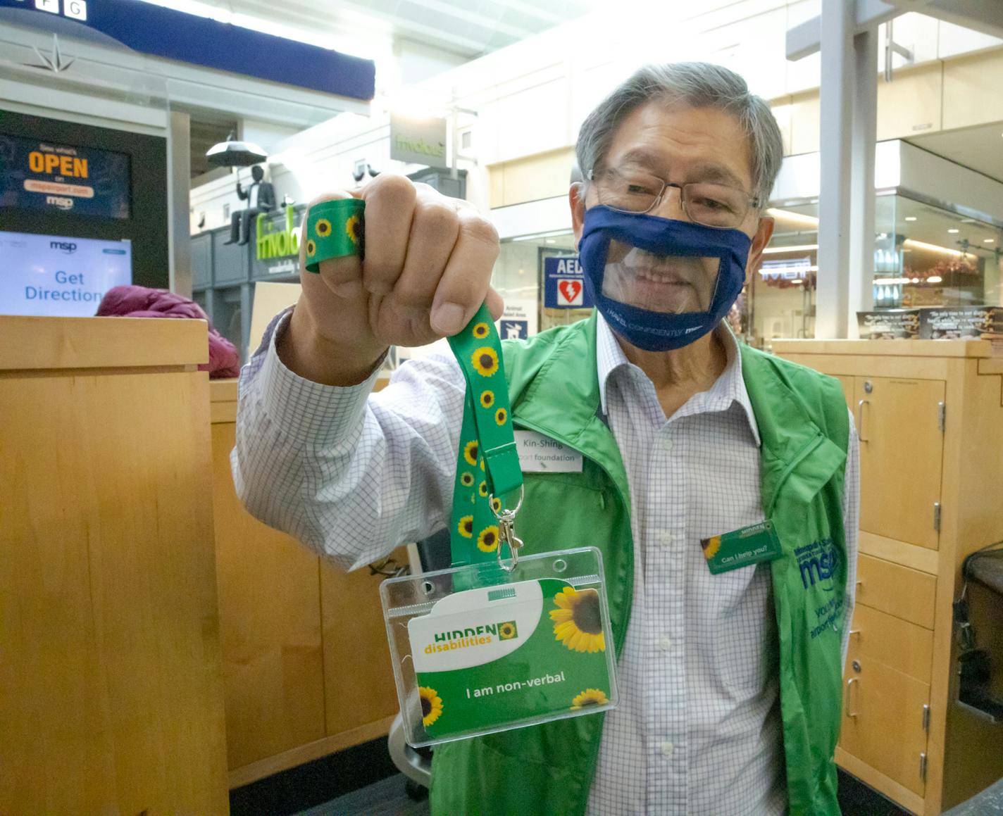 MSP has introduced the Hidden Disabilities Sunflower program, offering a lanyard for easy identification to those who would like to wear one.