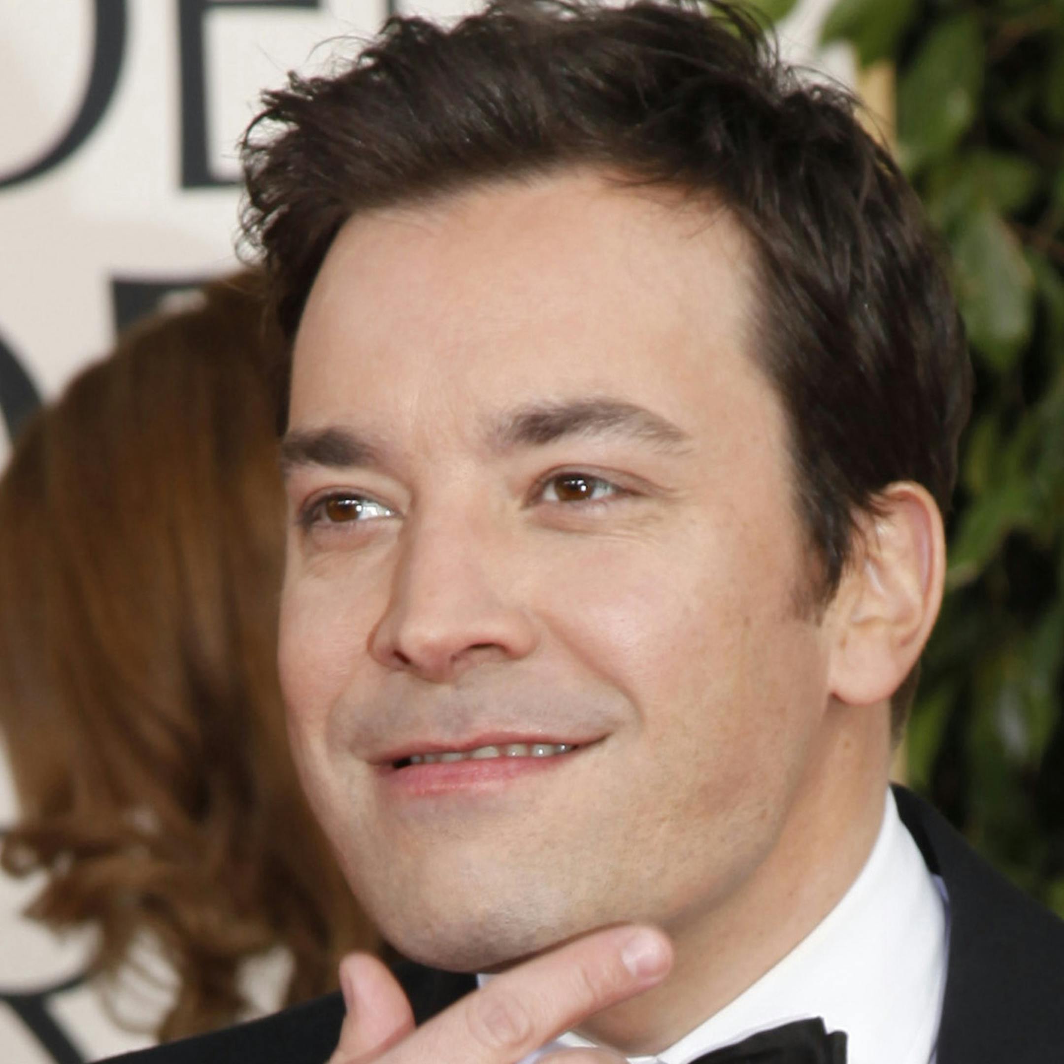 Jimmy Fallon arrives for the 70th Annual Golden Globe Awards show at the Beverly Hilton Hotel on Sunday, January 13, 2013, in Beverly Hills, California. (Kirk McKoy/Los Angeles Times/MCT) ORG XMIT: 1133617 ORG XMIT: MIN1301132118521577