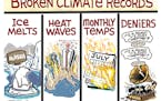Sack cartoon: Climate change deniers