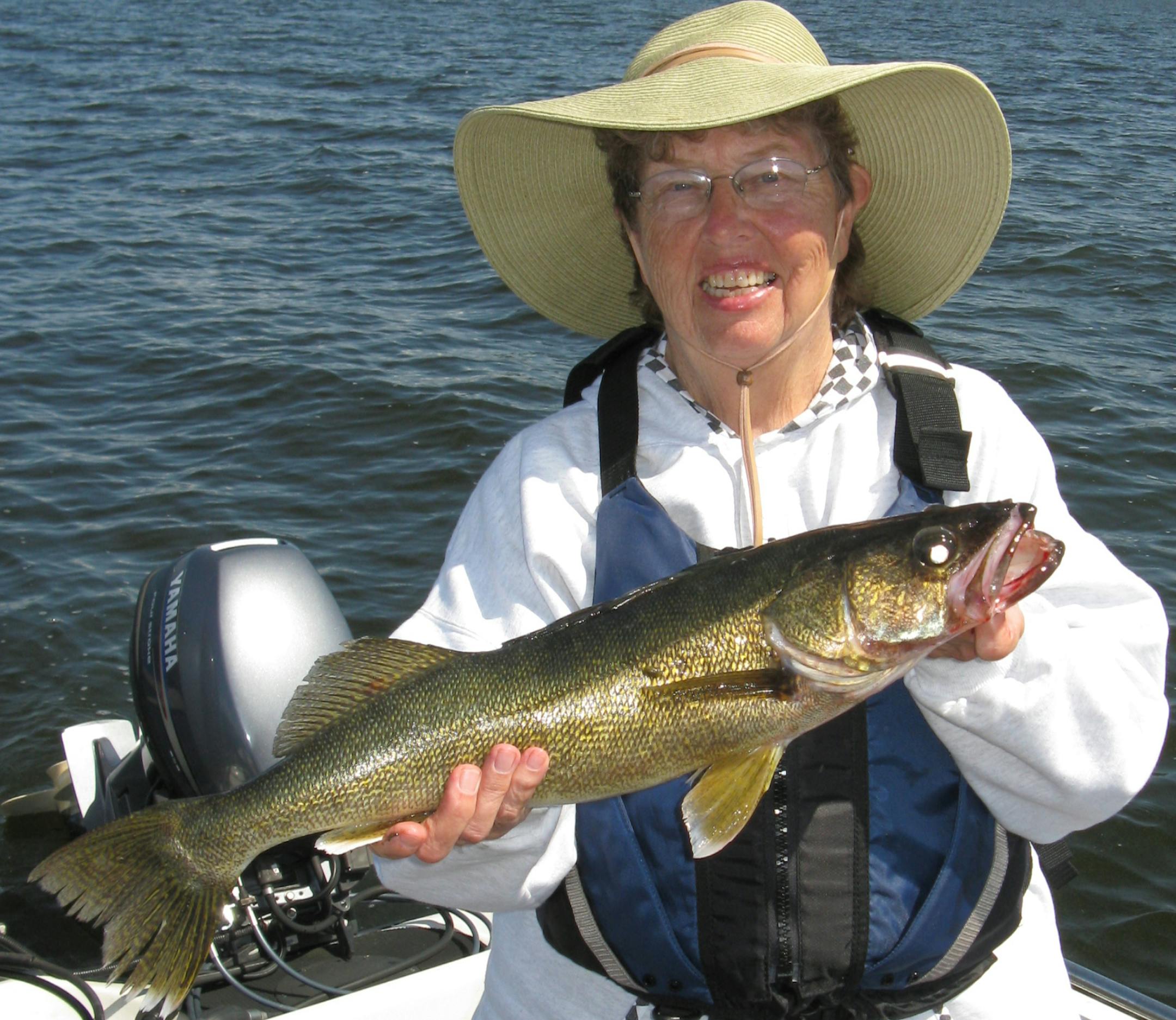 FISHING AGAIN Deanna Hohenstein, 75, Balsam Lake, Wis., hadn‚Äôt fished in years ‚Äì since the family fished for crappies at their cabin near Mankato -- but she didn‚Äôt look rusty during her first-ever walleye fishing trip to Lake of the Woods recently. ‚ÄúShe caught a number of walleye over the weekend, but this 24 incher was her personal best for the trip,‚Äô‚Äô reported her son, Keith Hohens