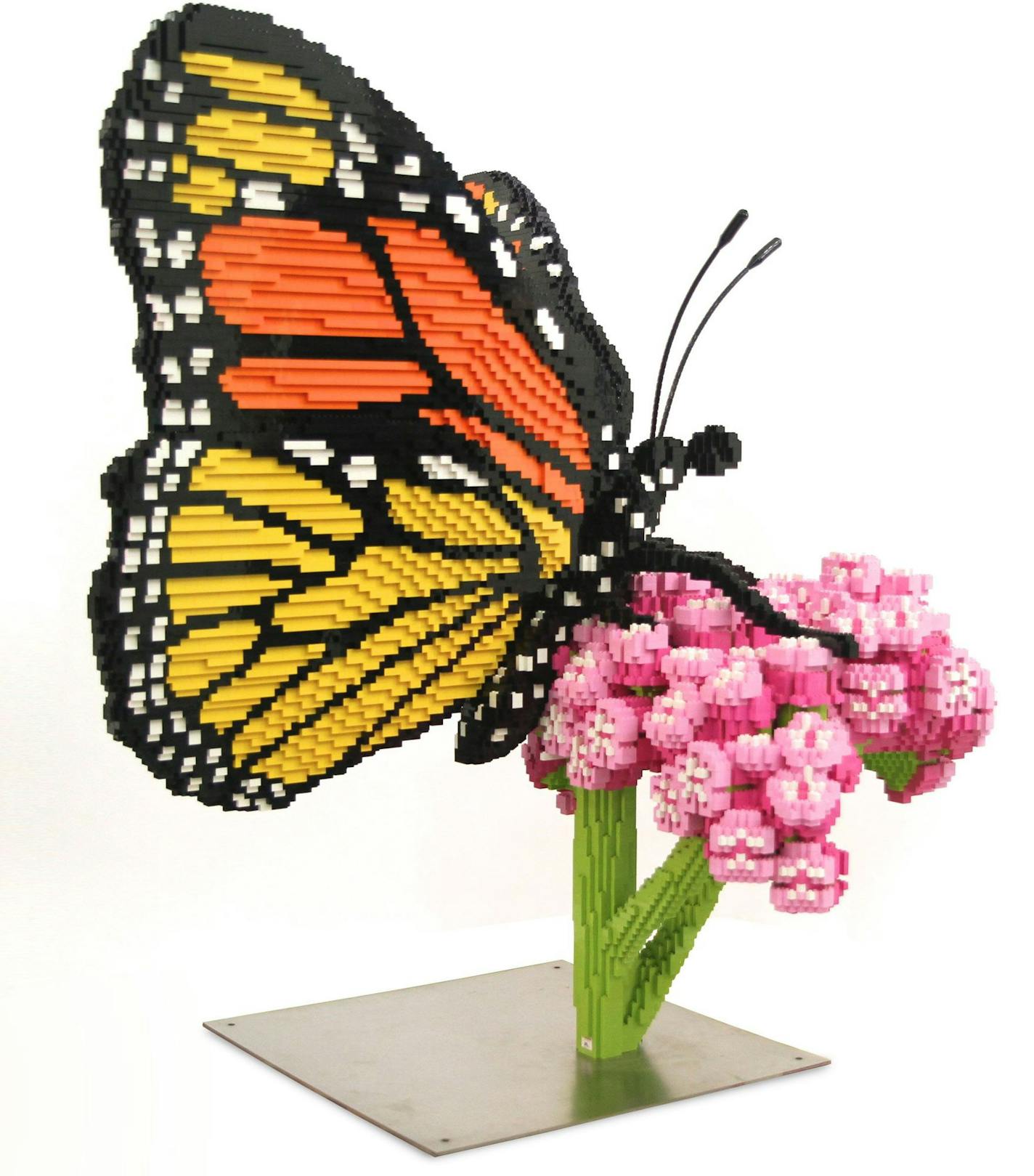 Legos Monarch on milkweed