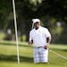 Former Minnesota Vikings John Randle played a round of golf at Hazeltine July 15, 2013 during a charity event to raise funds for St. David's Center fo