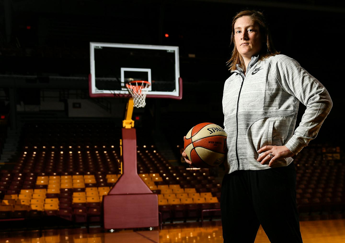 Lynx veteran guard Lindsay Whalen stood for a portrait Tuesday afternoon. ] AARON LAVINSKY &#xef; aaron.lavinsky@startribune.com Lynx veteran guard Lindsay Whalen returns to the U, where under her own banner in the rafters at Williams Arena, she'll play for another WNBA title with the Lynx. We photograph Whalen on Tuesday, Sept. 5, 2017 at Williams Arena in Minneapolis, Minn.