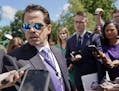 White House communications director Anthony Scaramucci speaks to members of the media at the White House in Washington, Tuesday, July 25, 2017. (AP Ph