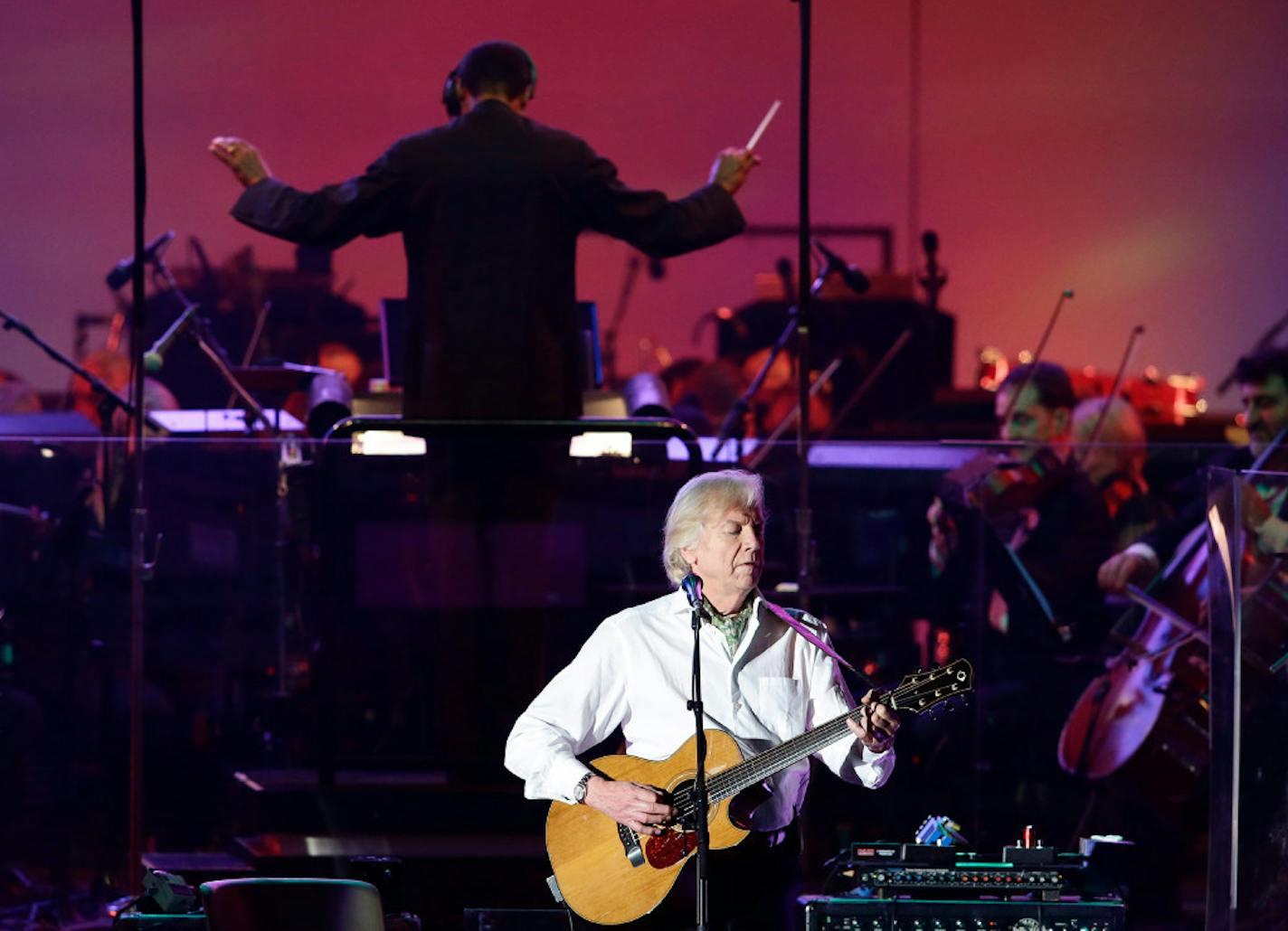 Justin Hayward of the Moody Blues performed with an orchestra for the band's recent concert at the Hollywood Bowl.