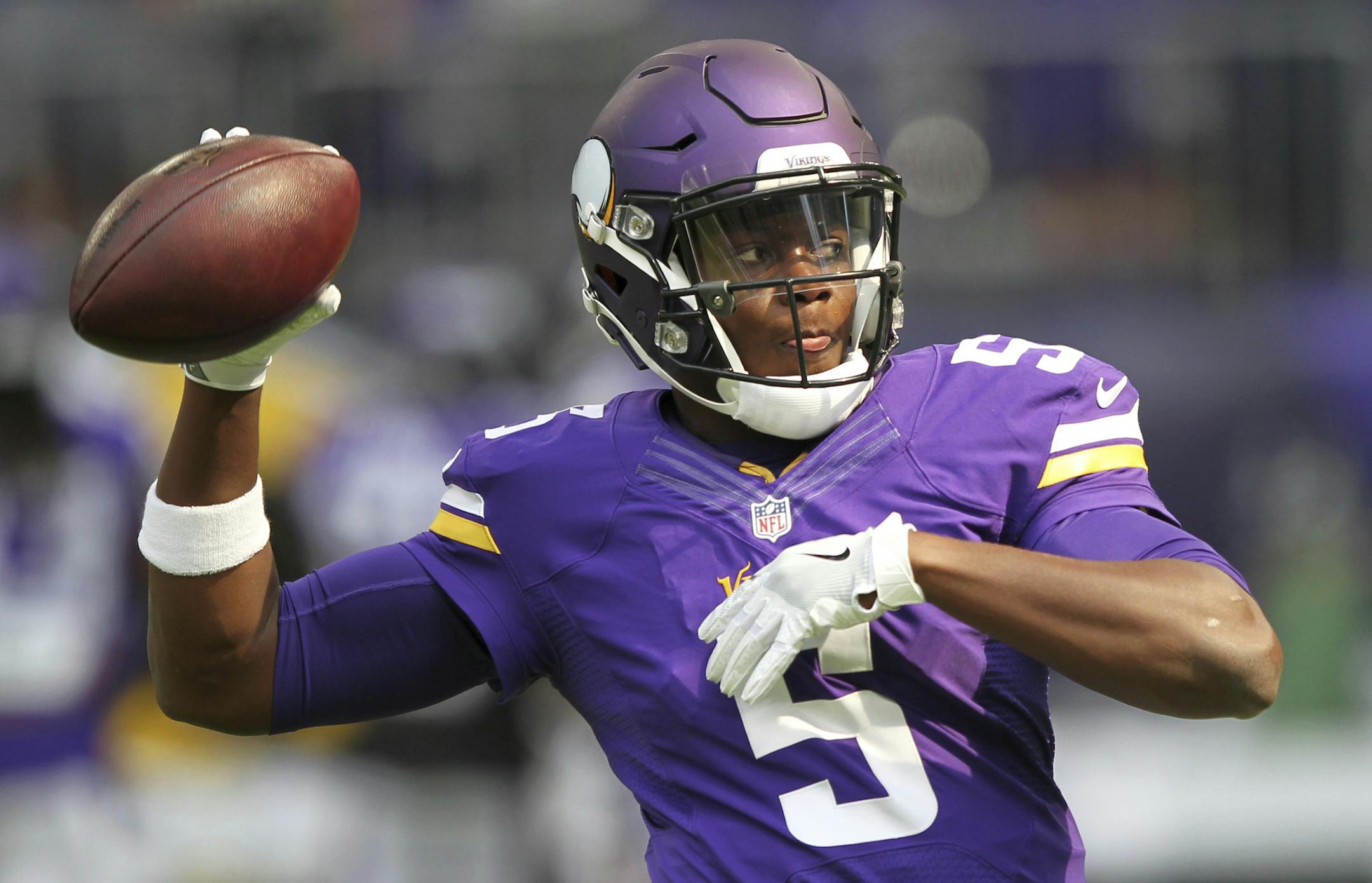 Vikings quarterback Teddy Bridgewater, last August.