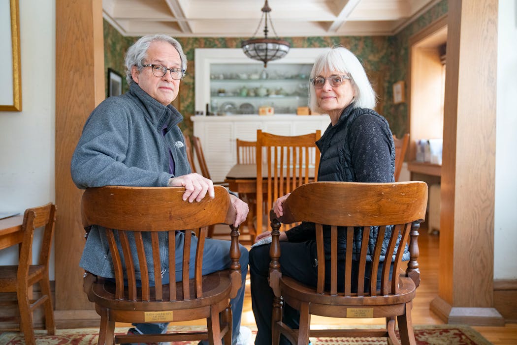 Steve and Karen Watson in their home in Minneapolis.