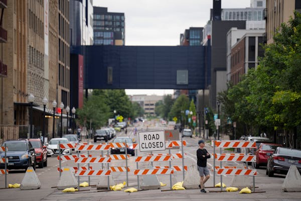 A week after fireworks were shot at people and buildings in the Mill District on July 4th, barricades went up to restrict automobile access in downtow
