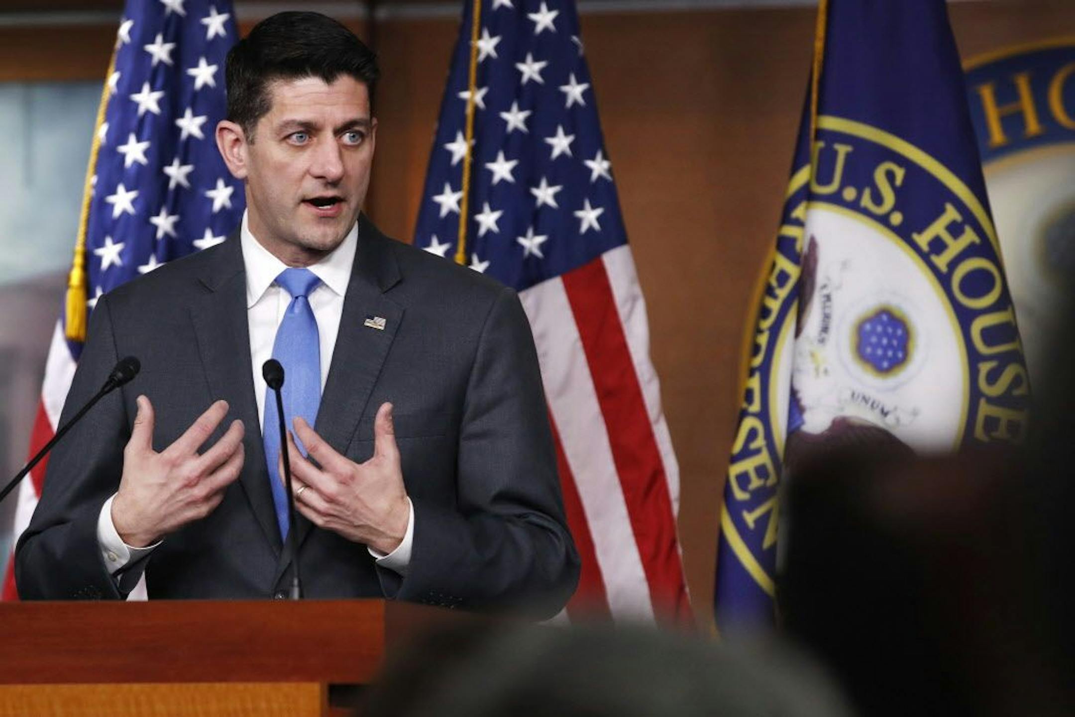 House Speaker Paul Ryan of Wis., announces that he will not run for re-election at the end of his term, Wednesday, April 11, 2018, on Capitol Hill in Washington.