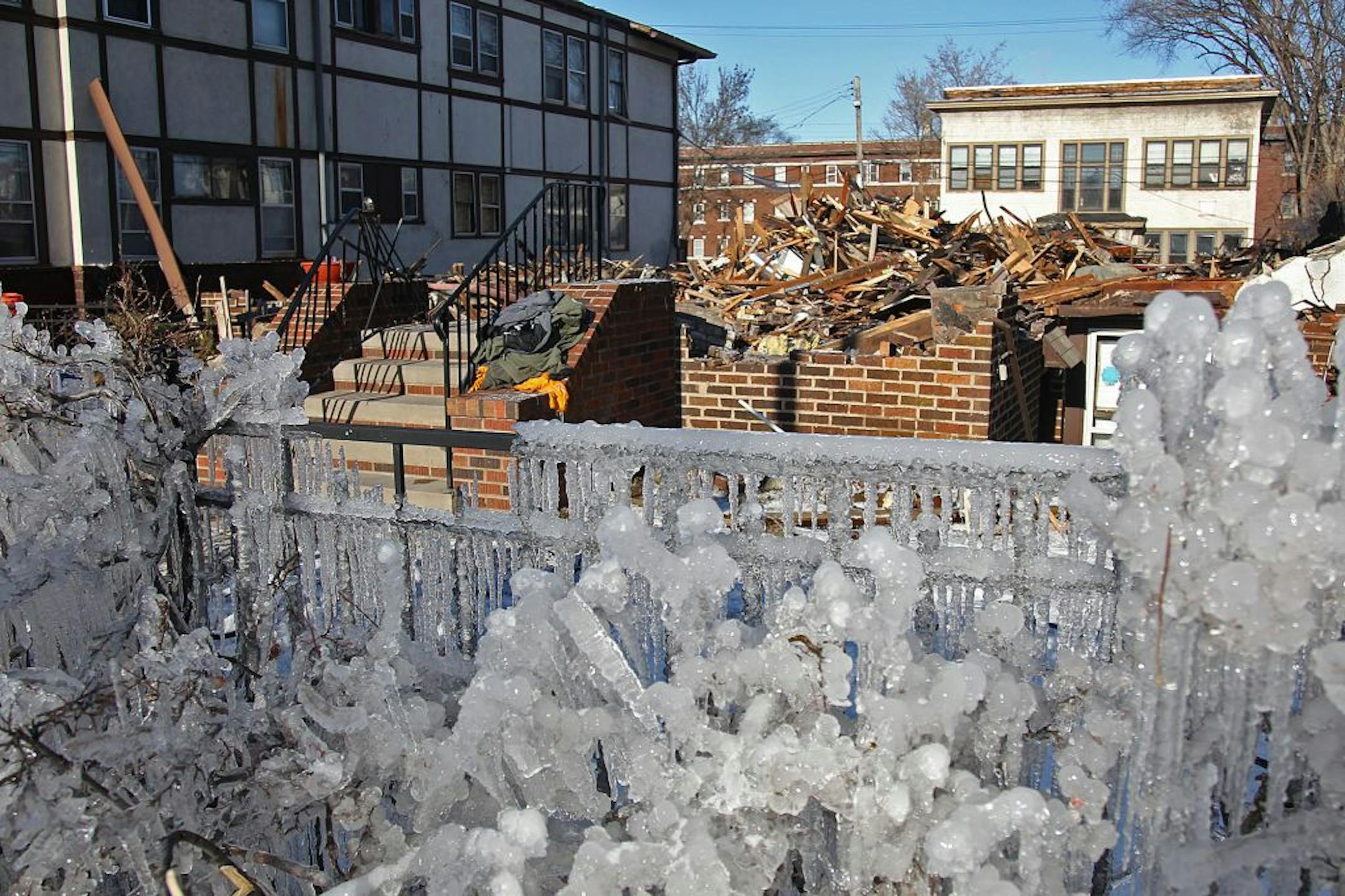Fire tore through the nearly 100-year-old building near the intersection of Lake Street and Humboldt Avenue S., leaving about 20 people homeless. Said resident Brian Harvey of the help, "It's overwhelming. … Just to see it flow in. It's like a big warm hug. It's a good feeling."