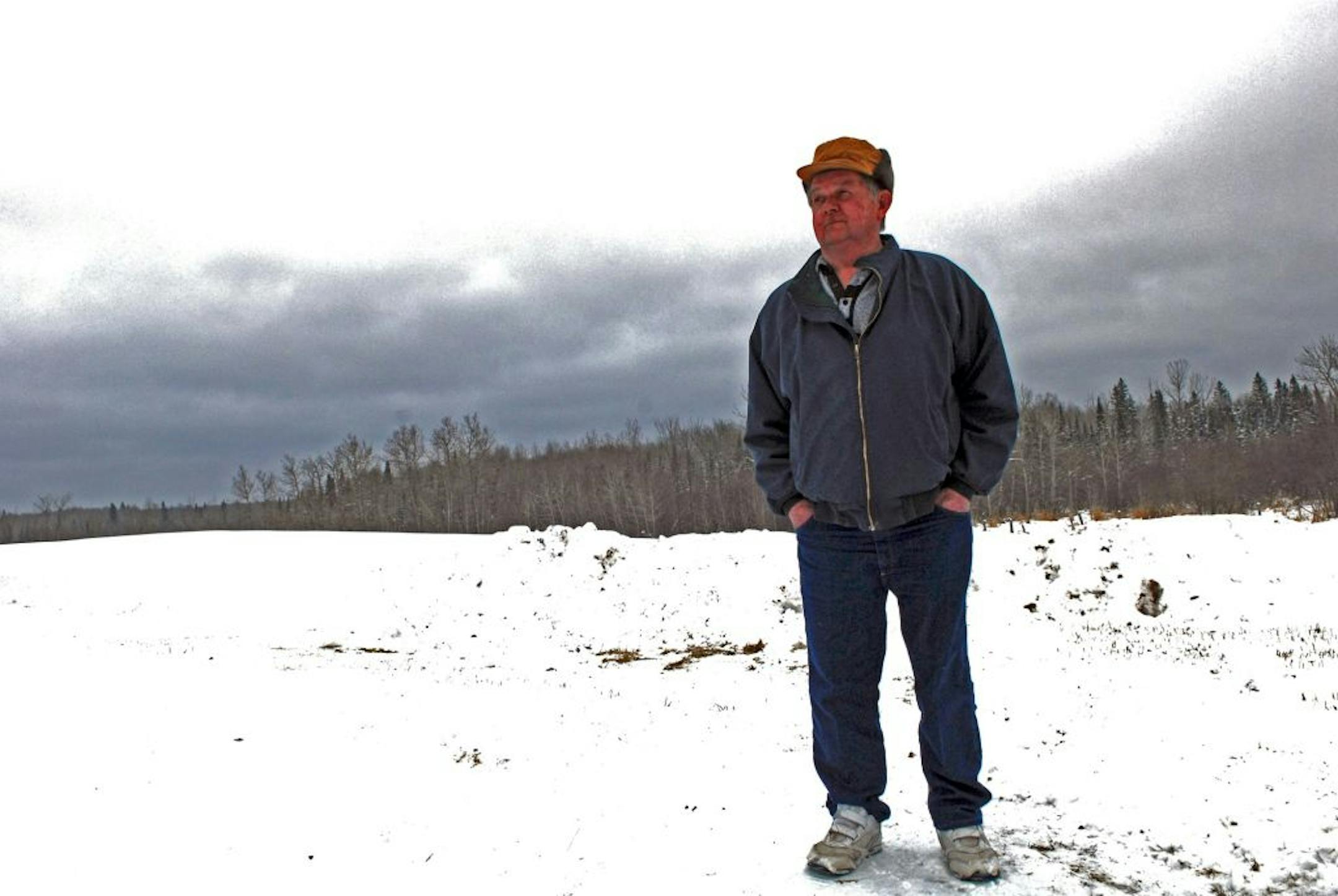 Julian Brzoznowski was born on the farm 18 miles north of Orr on which he still lvies. In the 1970s he sued the federal government for more than $55,000 as compensation for cattle that were killed by wolves.