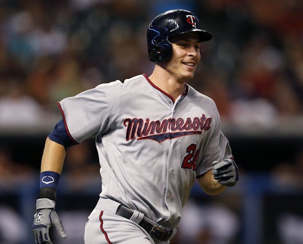 Minnesota Twins' Max Kepler rounds the bases after hitting a two run home run off Cleveland Indians relief pitcher Cody Anderson during the sixth inni