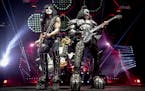 Gene Simmons and Paul Stanley performed with Kiss at the Target Center.