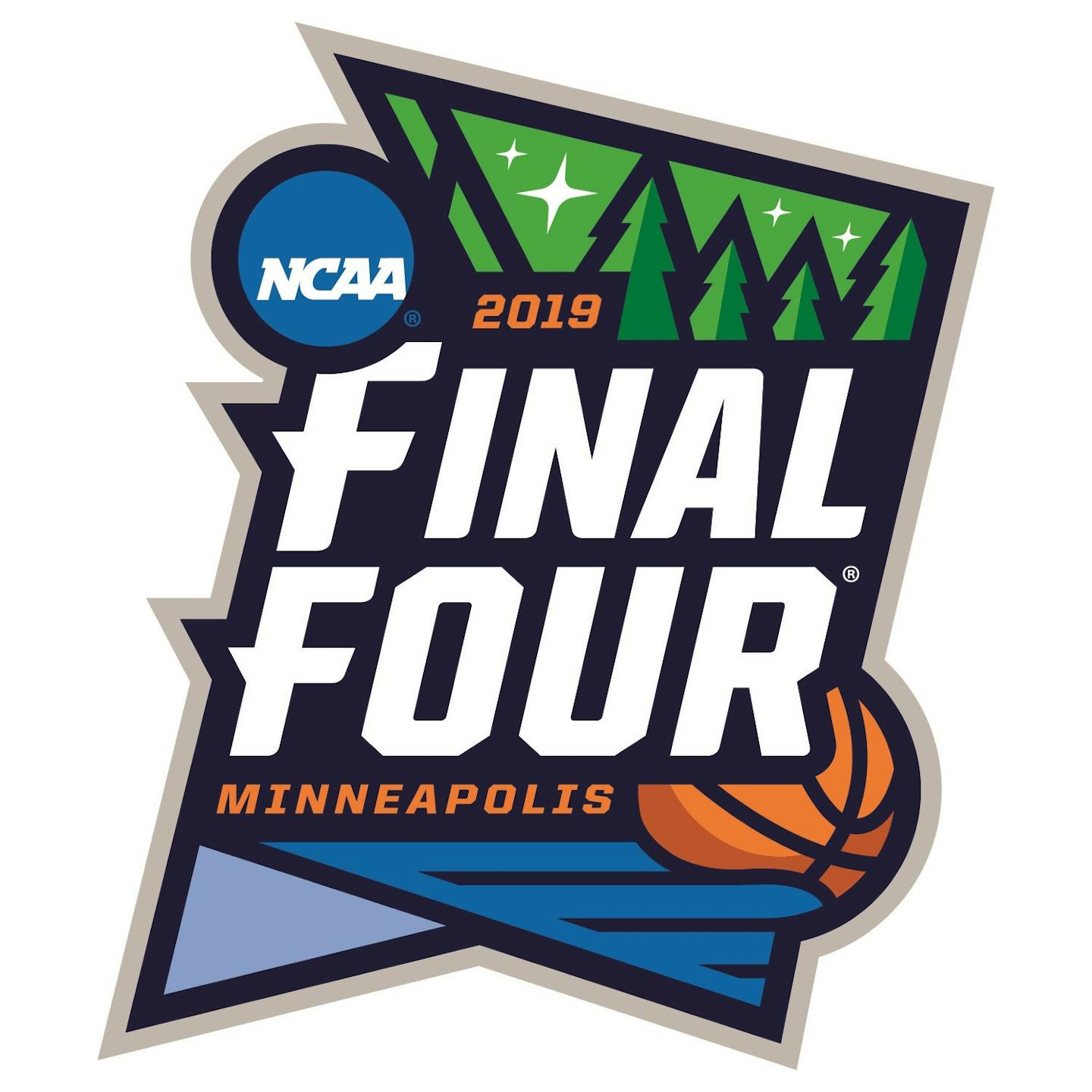 2019 NCAA Final Four logo. U.S. Bank Stadium in Minneapolis will host the tournament.