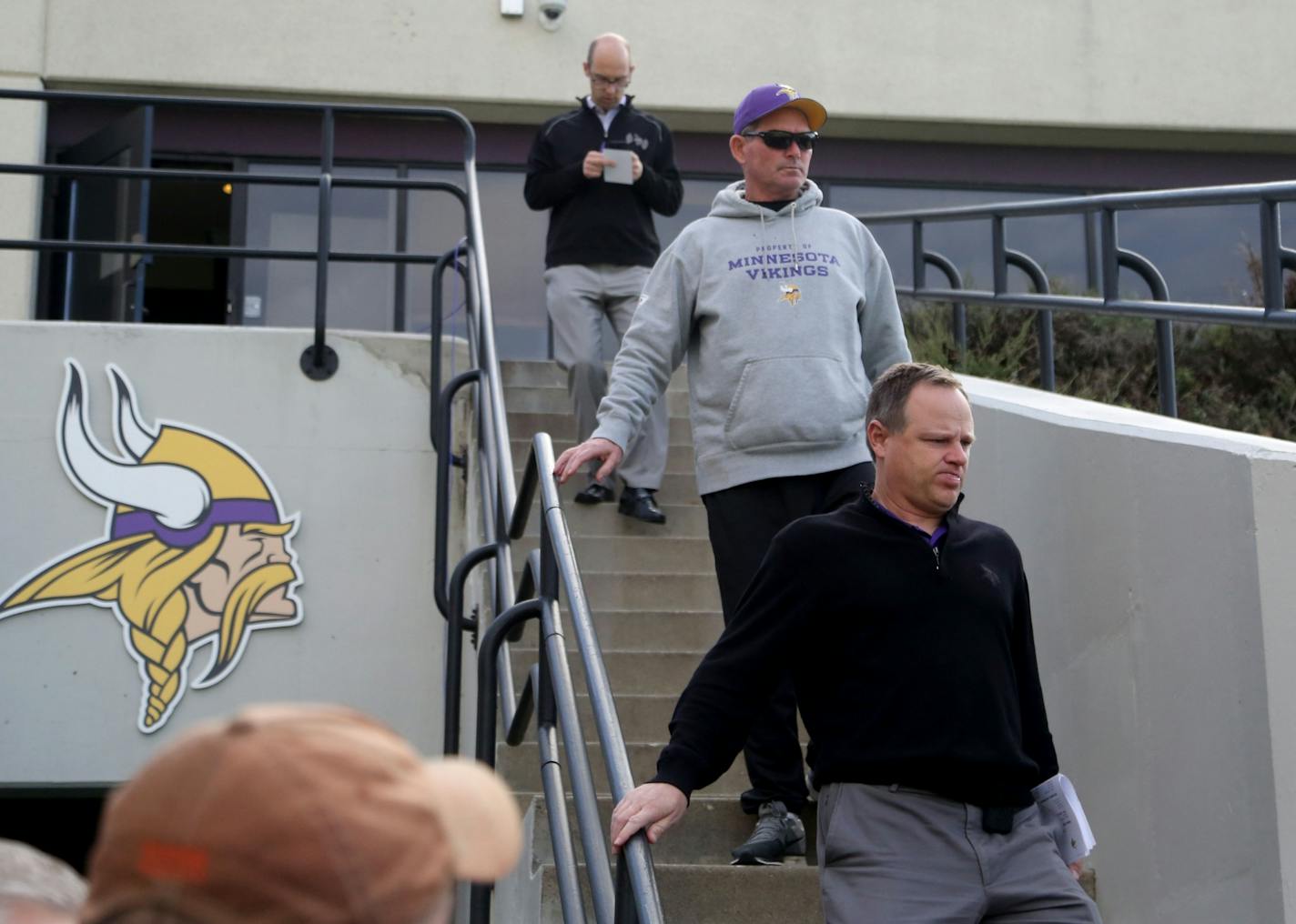 Vikings coach Mike Zimmer, who wore sunglasses to his news conference revealing he had undergone surgery the day before for a torn retina, also announced the resignation of Vikings offensive coordinator Norv Turner on Wednesday.