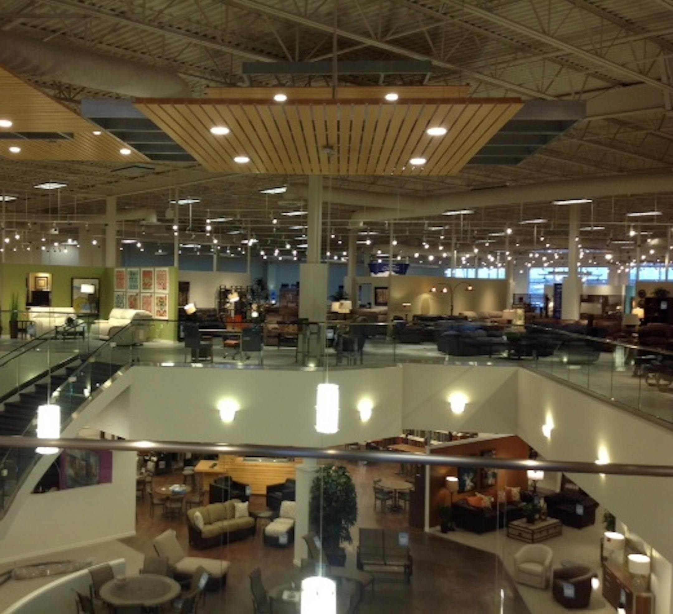 Schneiderman's refurbished, energy-efficient furniture store in Woodbury