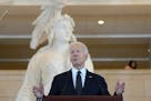President Joe Biden speaks at the U.S. Holocaust Memorial Museum's Annual Days of Remembrance ceremony at the U.S. Capitol, Tuesday, May 7, 2024 in Wa