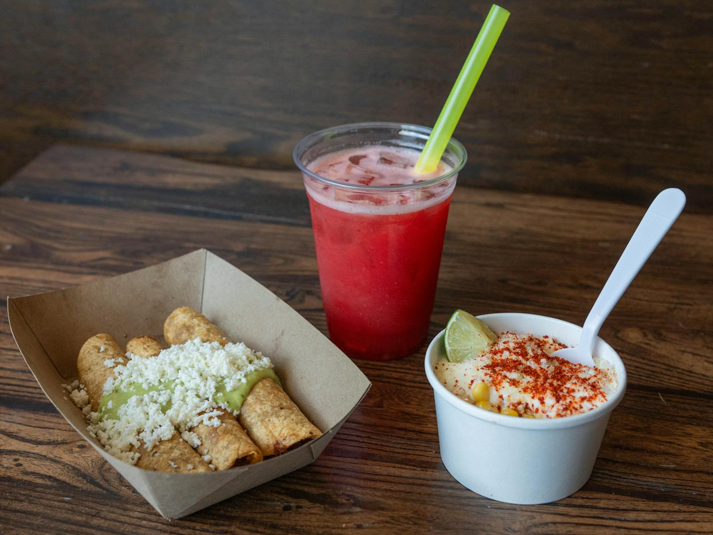 El Burrito Mercado is a new vendor, serving quesabirria taquitos, esquites and more.