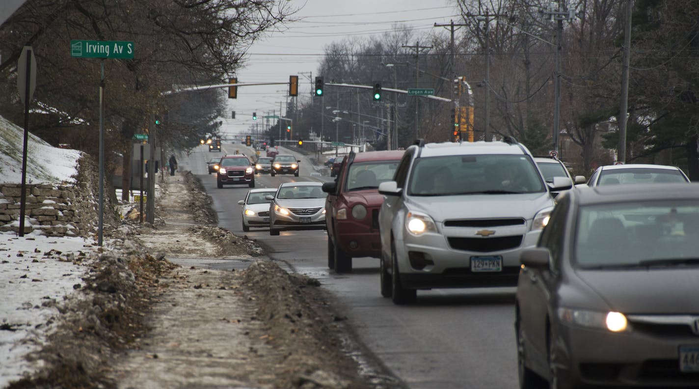 66th Street in Richfield looking west at Irving Av.S. ] Even after 45 years, Maxine Jeffris has never quite gotten used to the "whoosh" of traffic speeding by as she works in the yard of her Richfield home. "It seems like you could just stick out your arm and touch them," she said of the cars and buses roaring along on 66th Street, less than 10 feet from her house. She won't have to worry about it much longer. Jeffris's home is one of 18 slated to be torn down to make way for a rebuilt 66th Stre