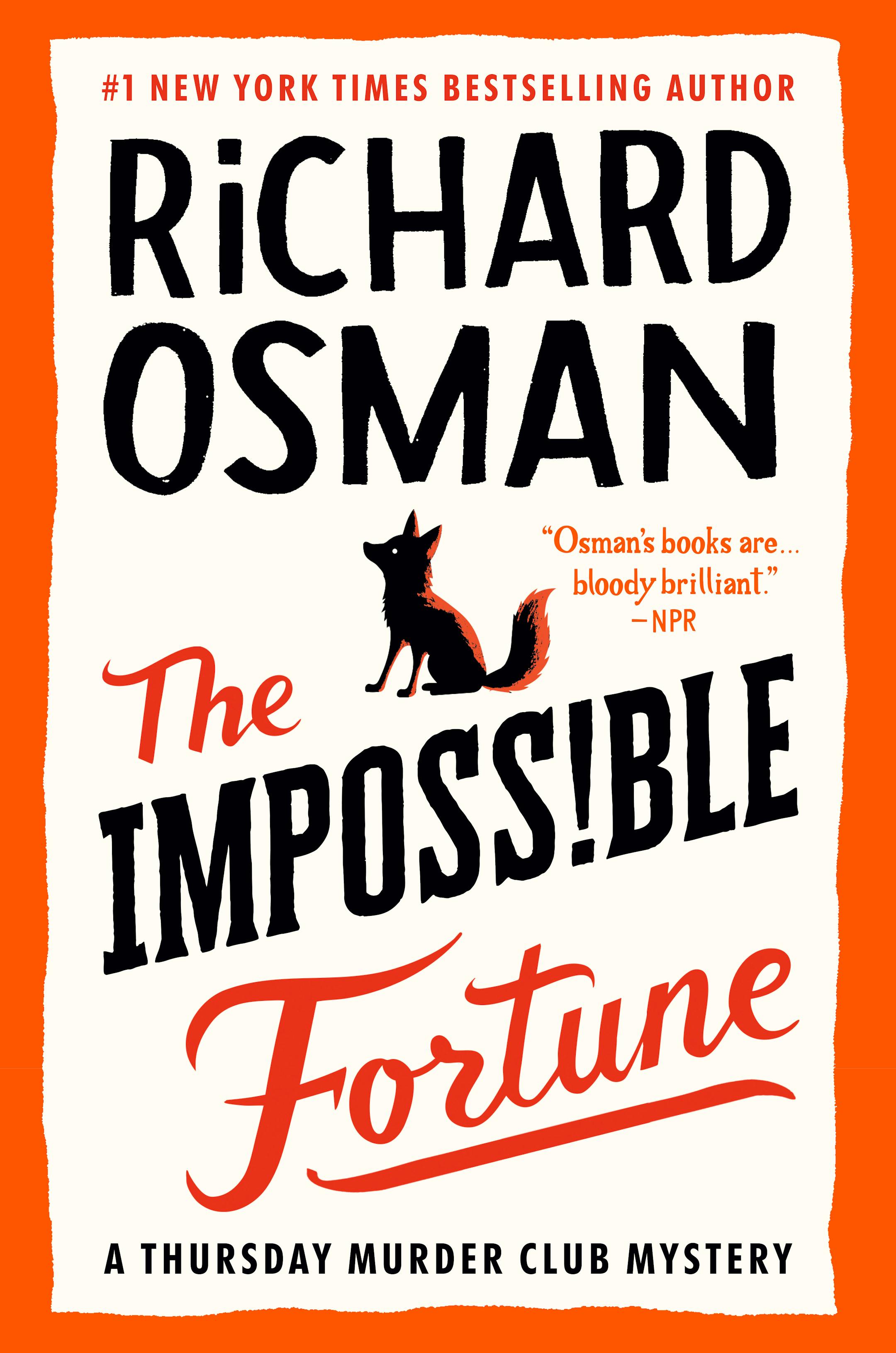 cover of The Impossible Fortune includes a cartoon of a fox