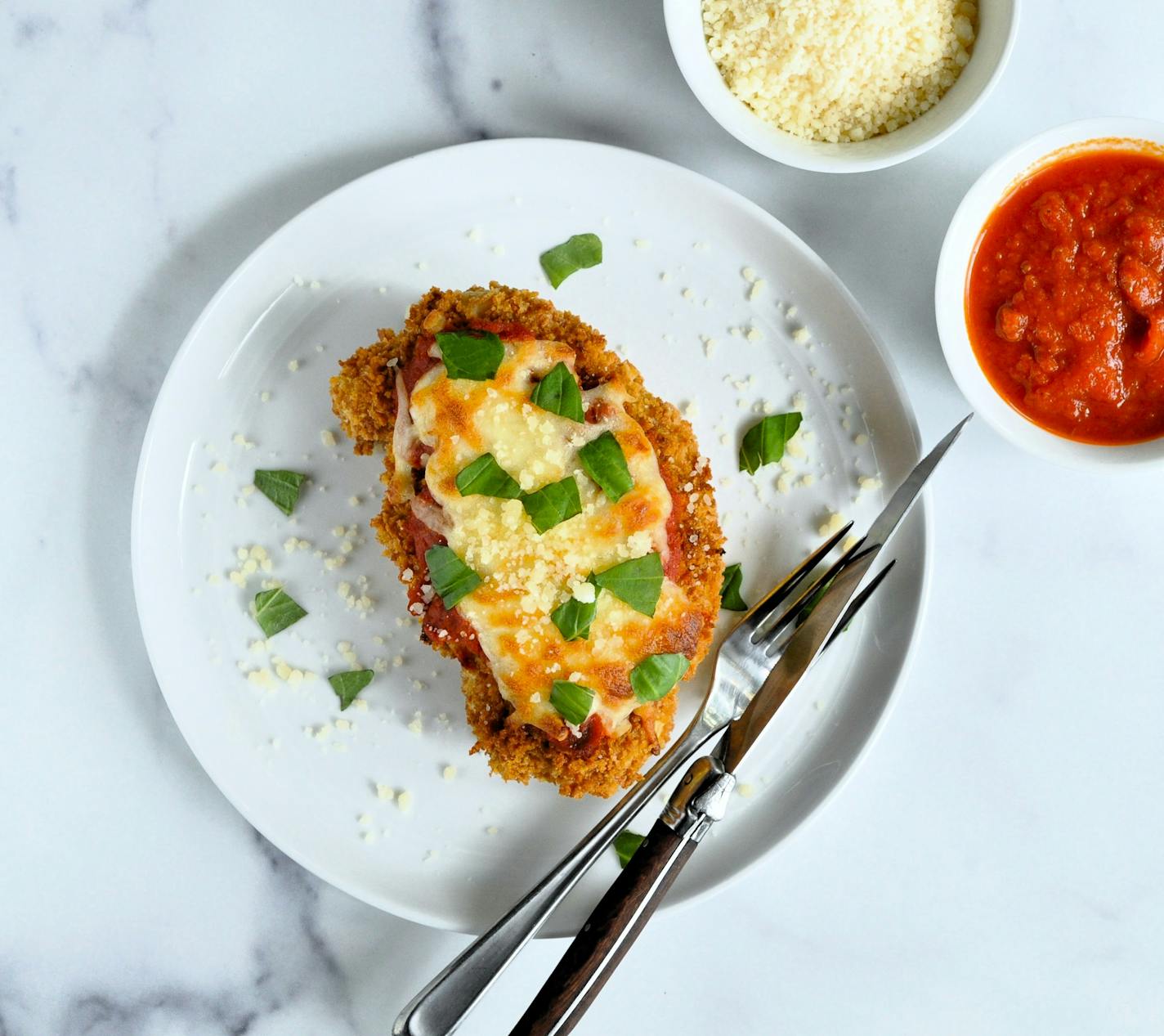 You won't even miss the meat in this Cauliflower Parmesan. Recipe and photo by Meredith Deeds, Special to the Star Tribune