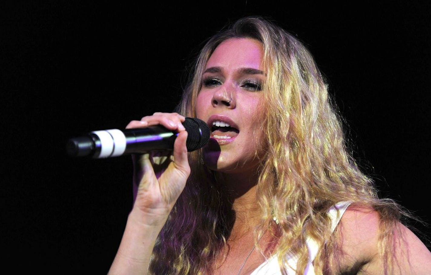 Joss Stone in concert in London, Sept. 5, 2012.