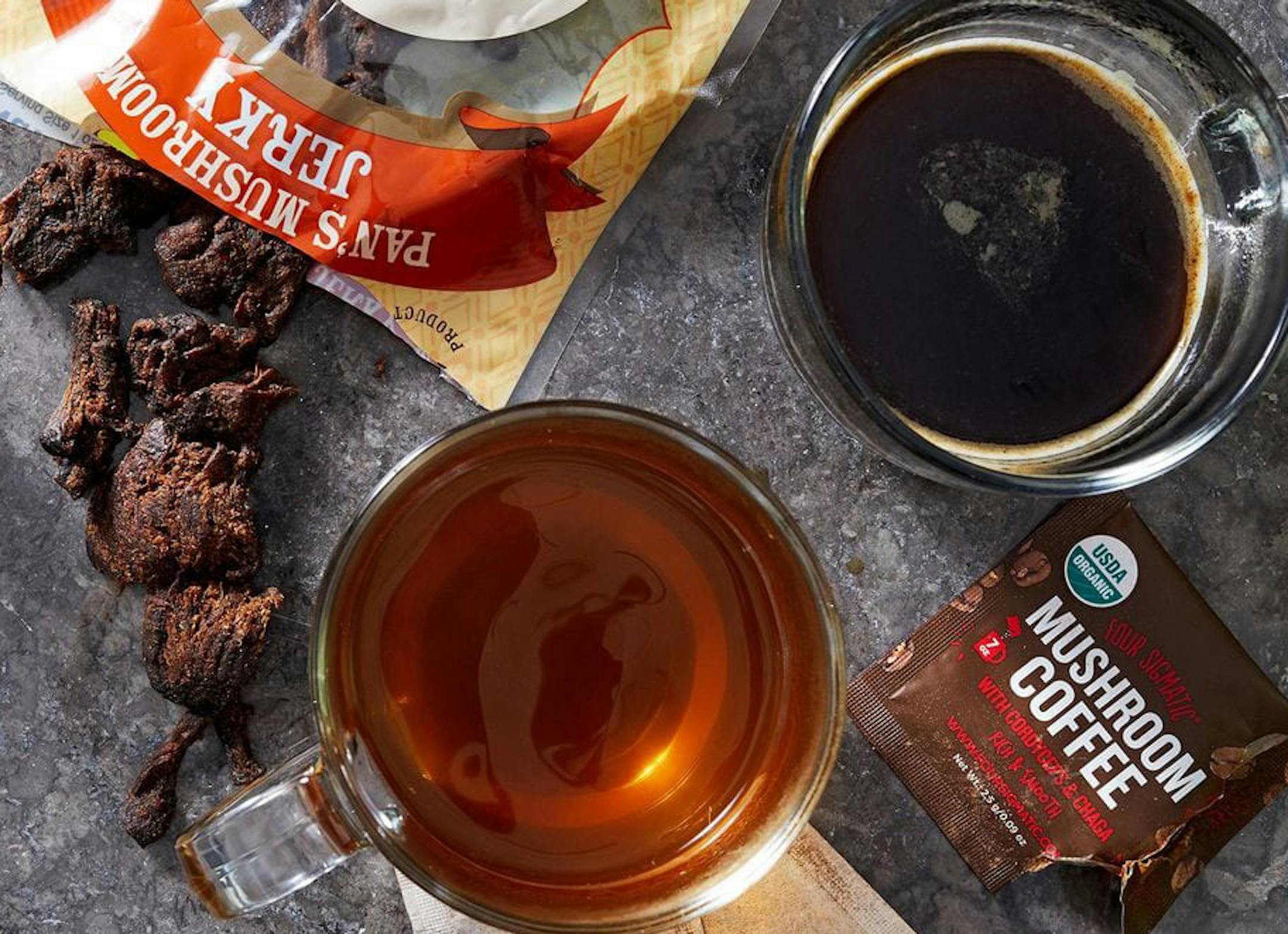 Mushrooms are turning up in coffee, chocolate, even beauty "dusts."