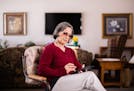 Carmen Mazzuchella poses for a portrait with her tablet at her senior living community. ] MARK VANCLEAVE &#xef; mark.vancleave@startribune.com * The c