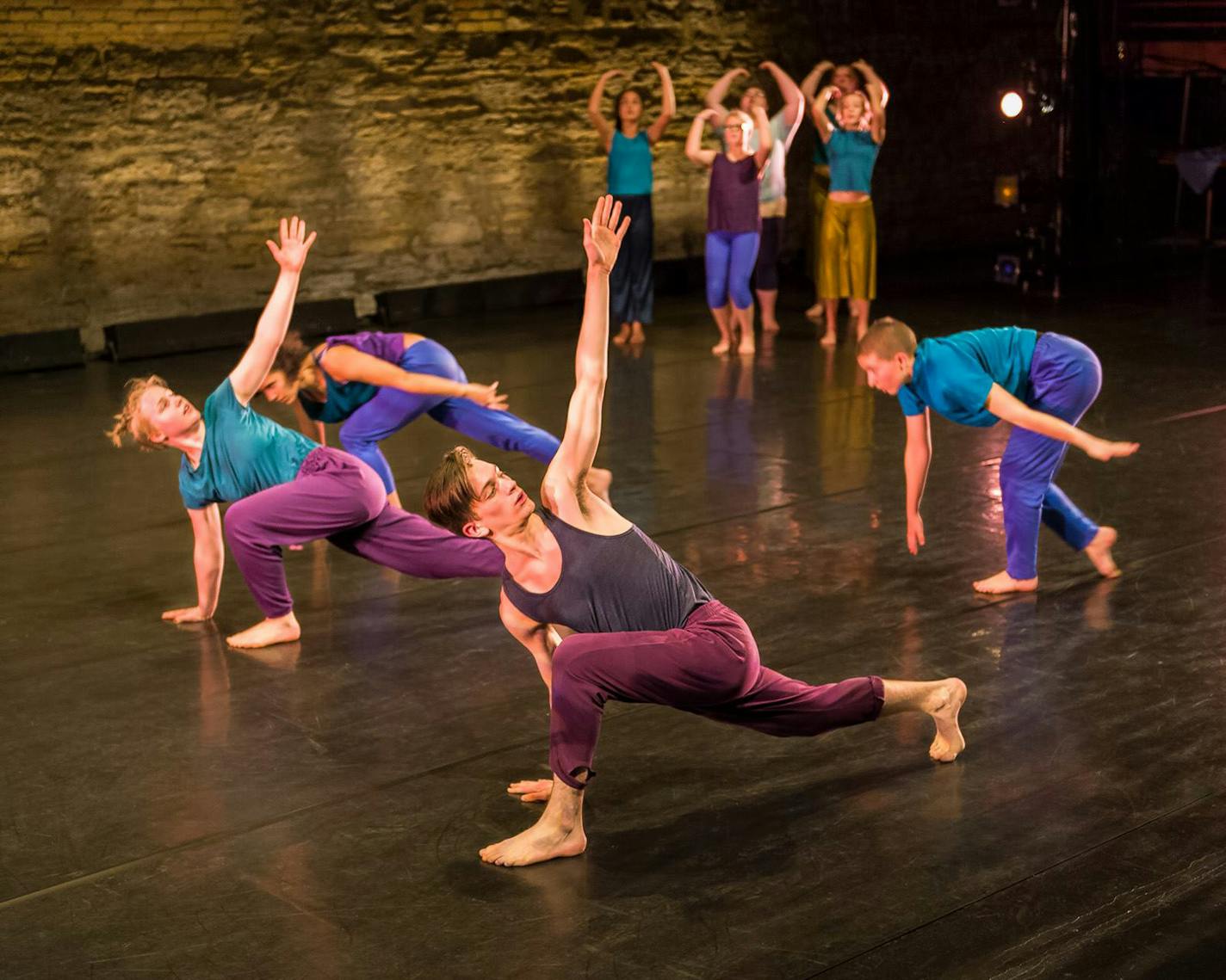 Young Dance company members perform "Social Disturbance,&#xee; with choreography by Young Dance high school students Aubrey Donisch and Simone Richard. Photo by Stan Waldauser ORG XMIT: _kpghWpFrUwslPzRKIBb