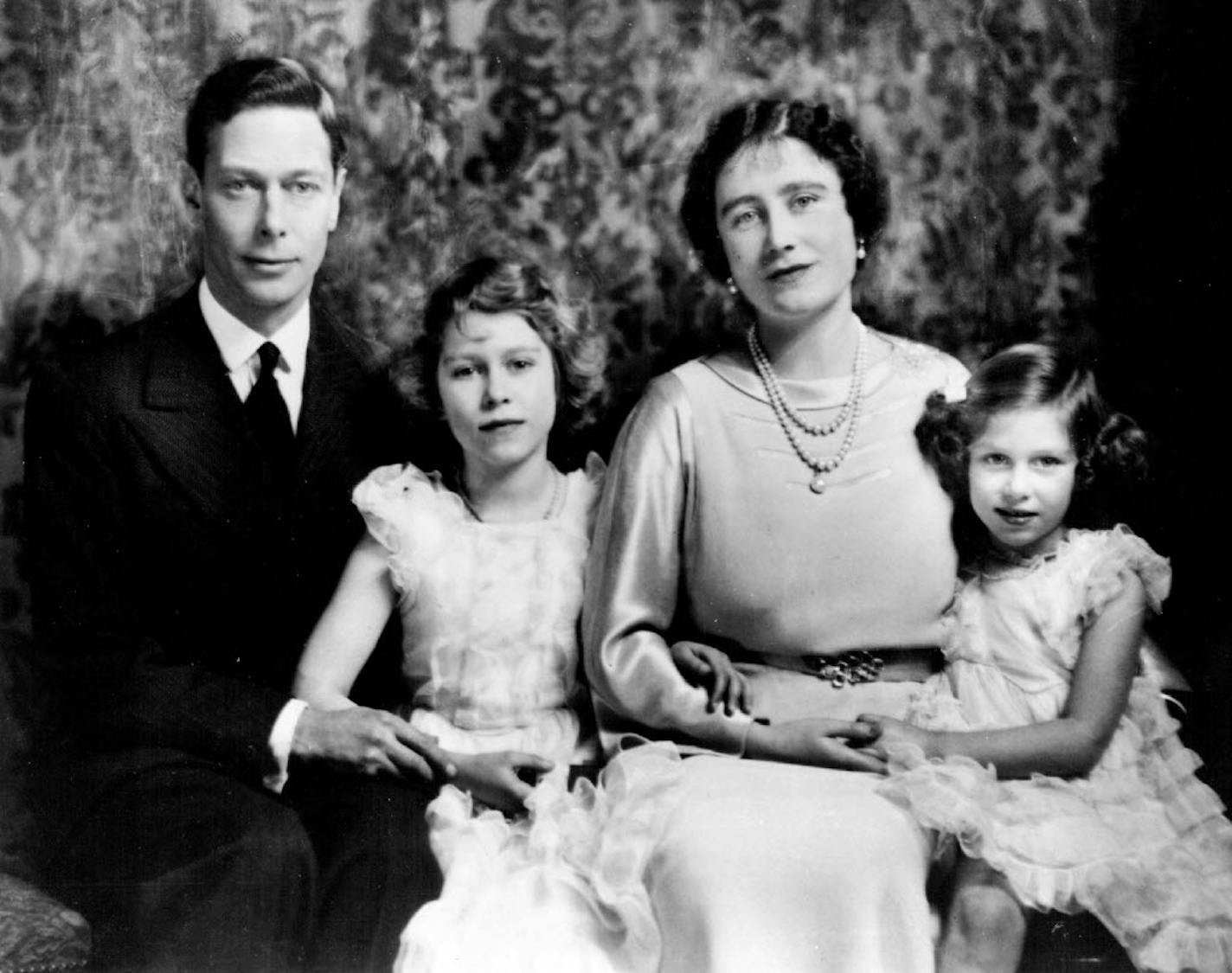 The royal family, including the princesses Elizabeth and Margaret, in 1937.