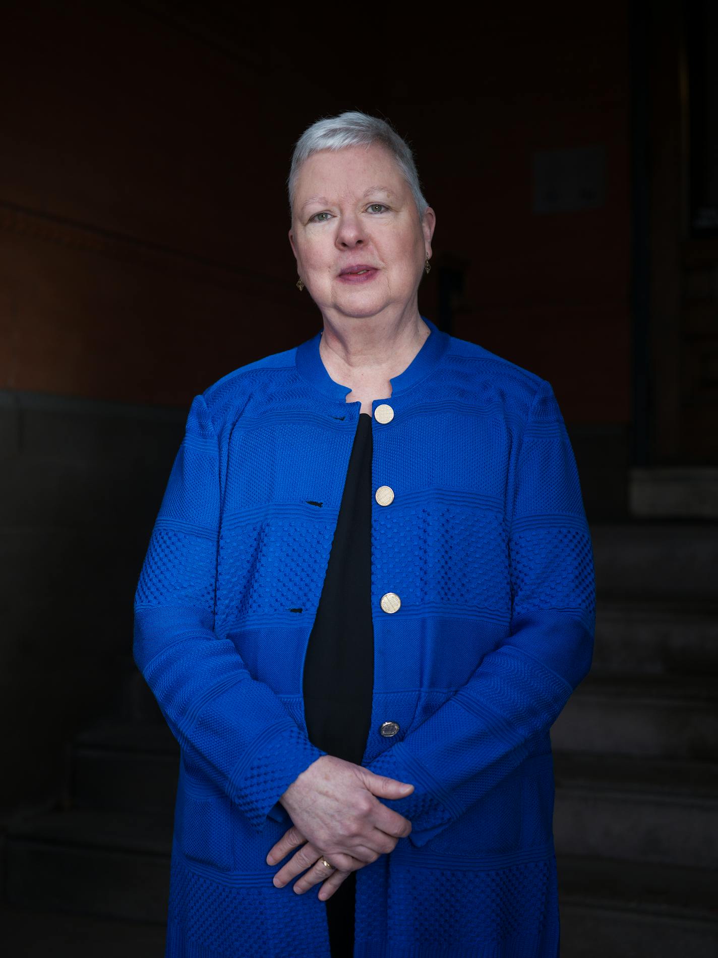 Hamline University's new president , Kathleen Murray is starting her term and discussing her plans for helping the St. Paul private school rebound from the fallout of the Islamic art controversy that drew international attention last year. on Monday, Jan. 8, 2024. ] RICHARD TSONG-TAATARII • richard.tsong-taatarii @startribune.com