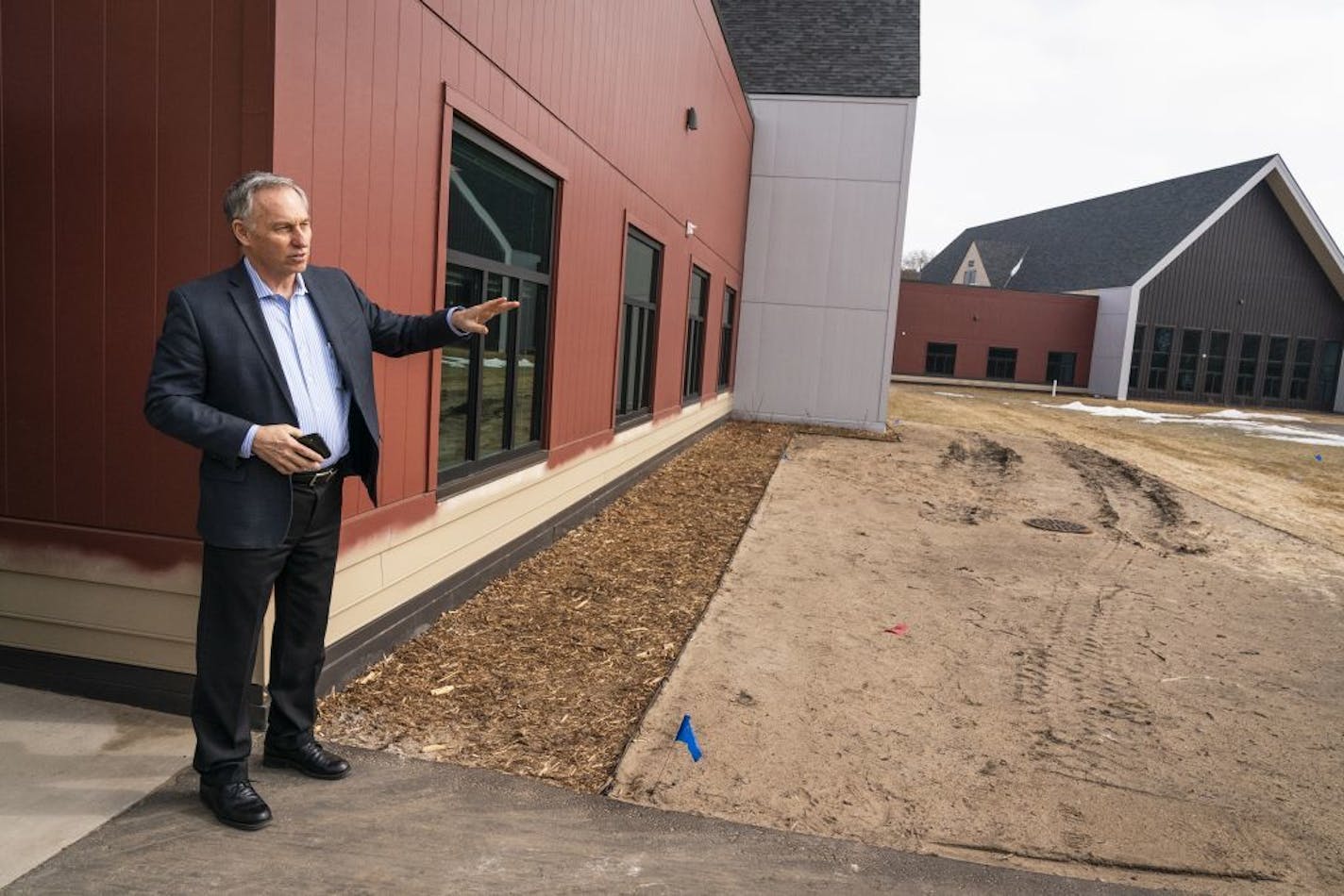 Dave Hartford, the COO and administrator of Cambia Hills, led a tour of the grounds.