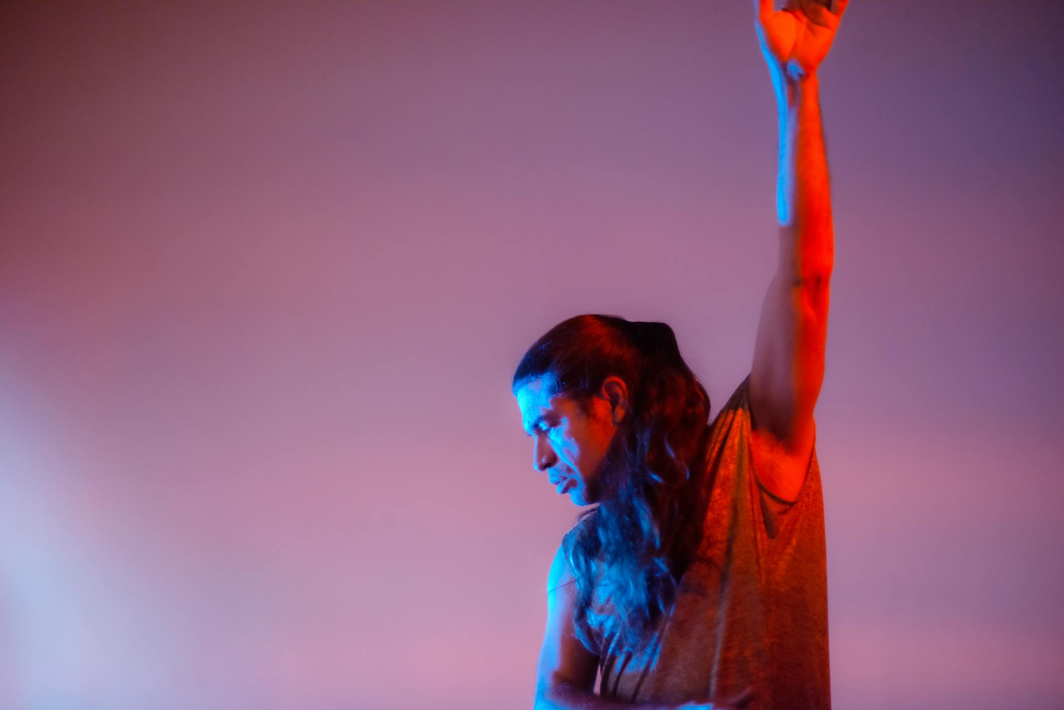 Sam-Sergio Aros Mitchell, "she who walks on the road to war" 2022, photo by Valerie Oliveiro&nbsp;