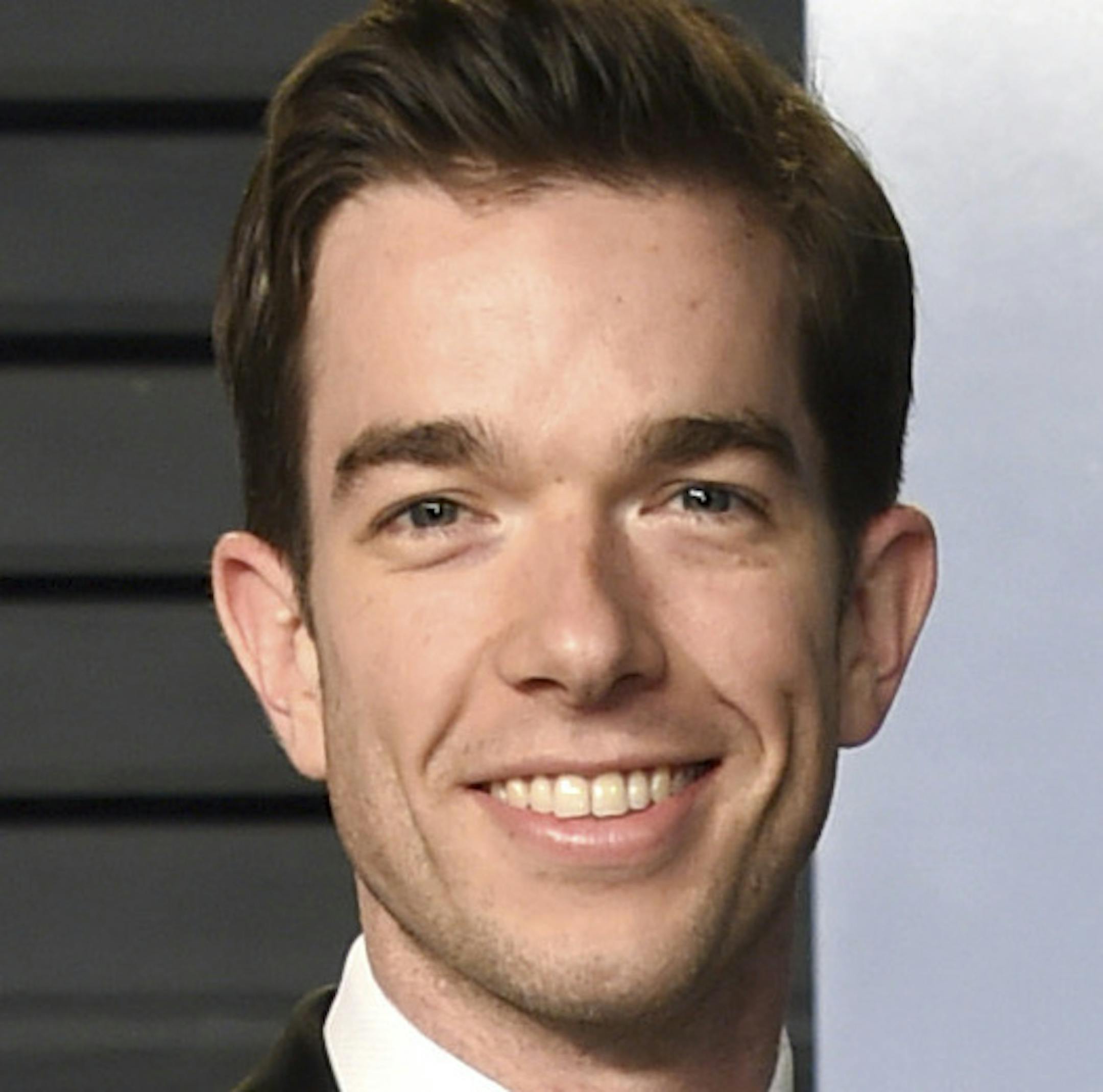 John Mulaney, left, and Annamarie Tendler arrive at the Vanity Fair Oscar Party on Sunday, March 4, 2018, in Beverly Hills, Calif. (Photo by Evan Agostini/Invision/AP)