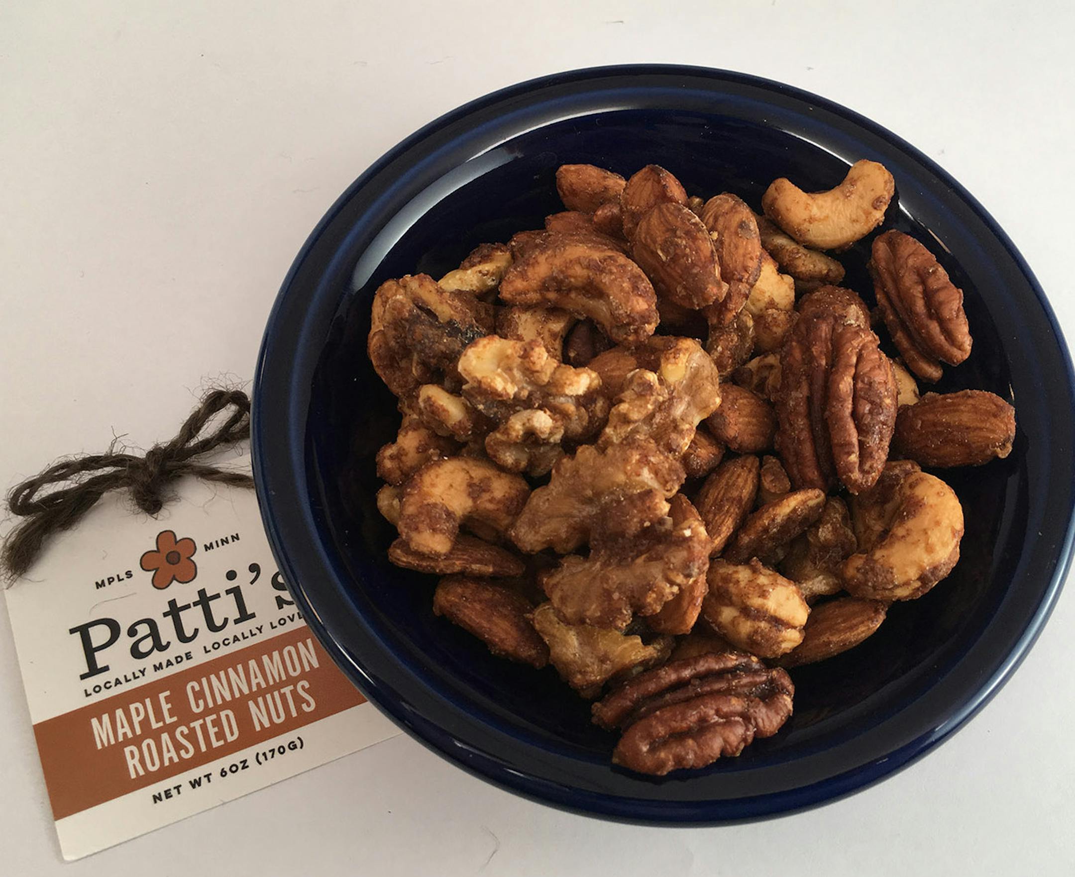 Star Tribune photo
Patti's Nuts and Granolas are locally made. The company, founded by Patti Heimbold of south Minneapolis, officially started in 2013, but Heimbold had been making the flavored nuts for years.