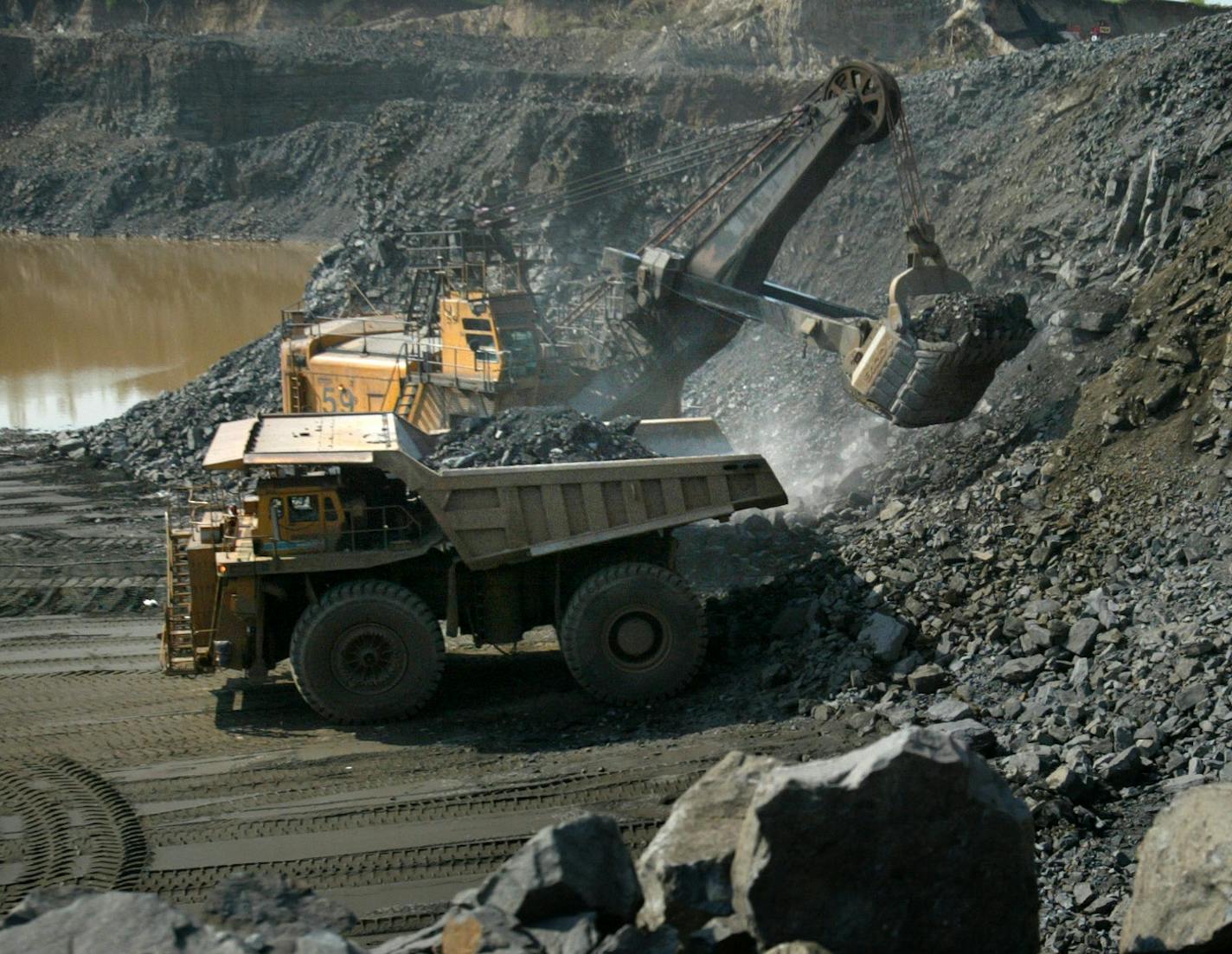 A Hibbing taconite operation in 2006. HibTac has tried mightily to extend the life of the mine.