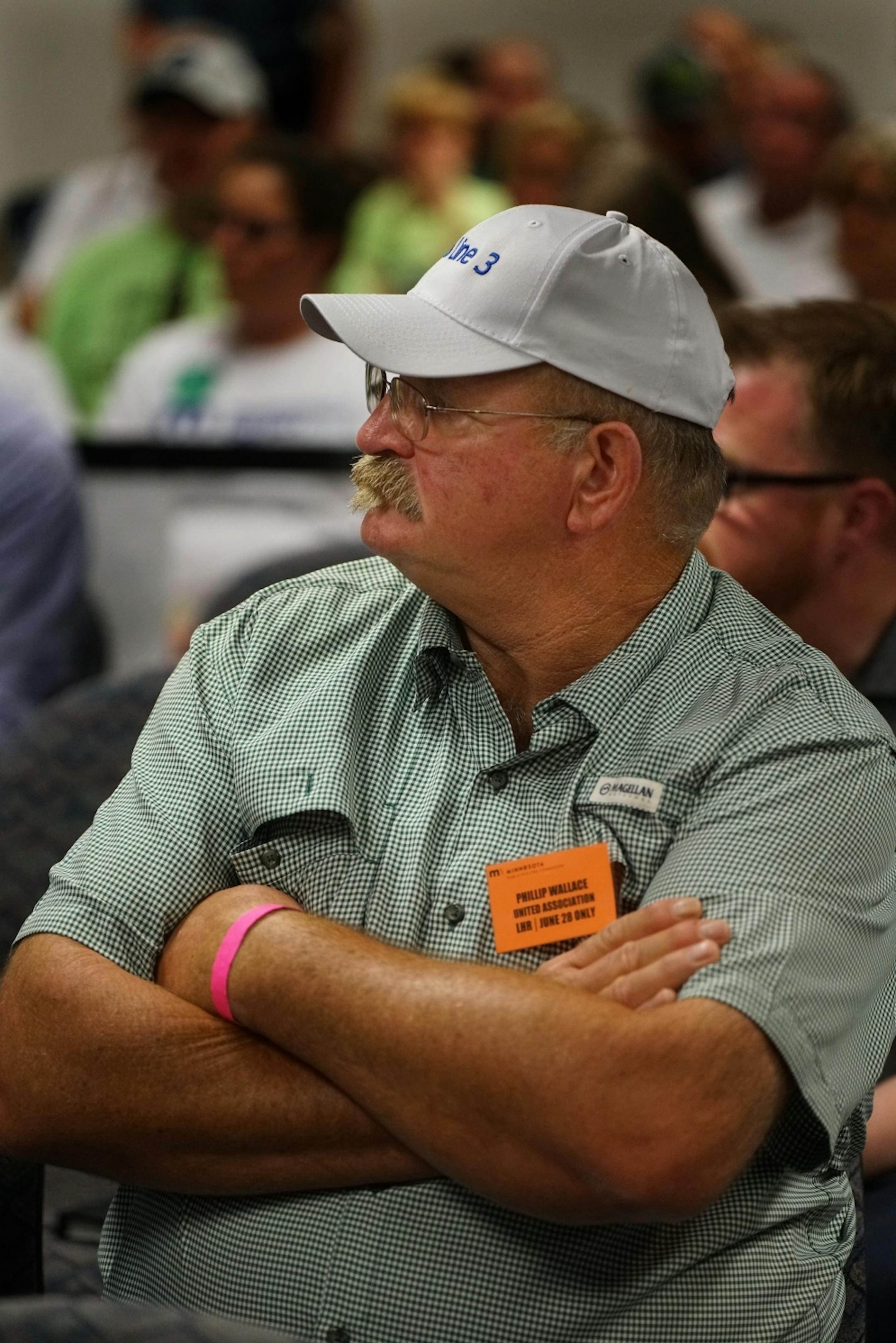 Phillip Wallace, a pipe fitter, is in favor the Line 3 pipeline replacement plan.